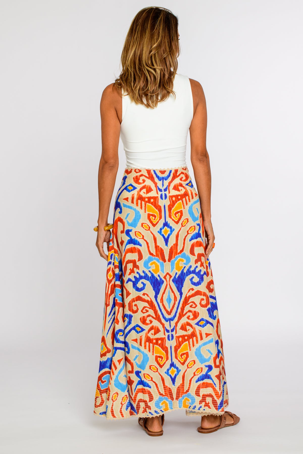 Anita Skirt in Ikat Multi