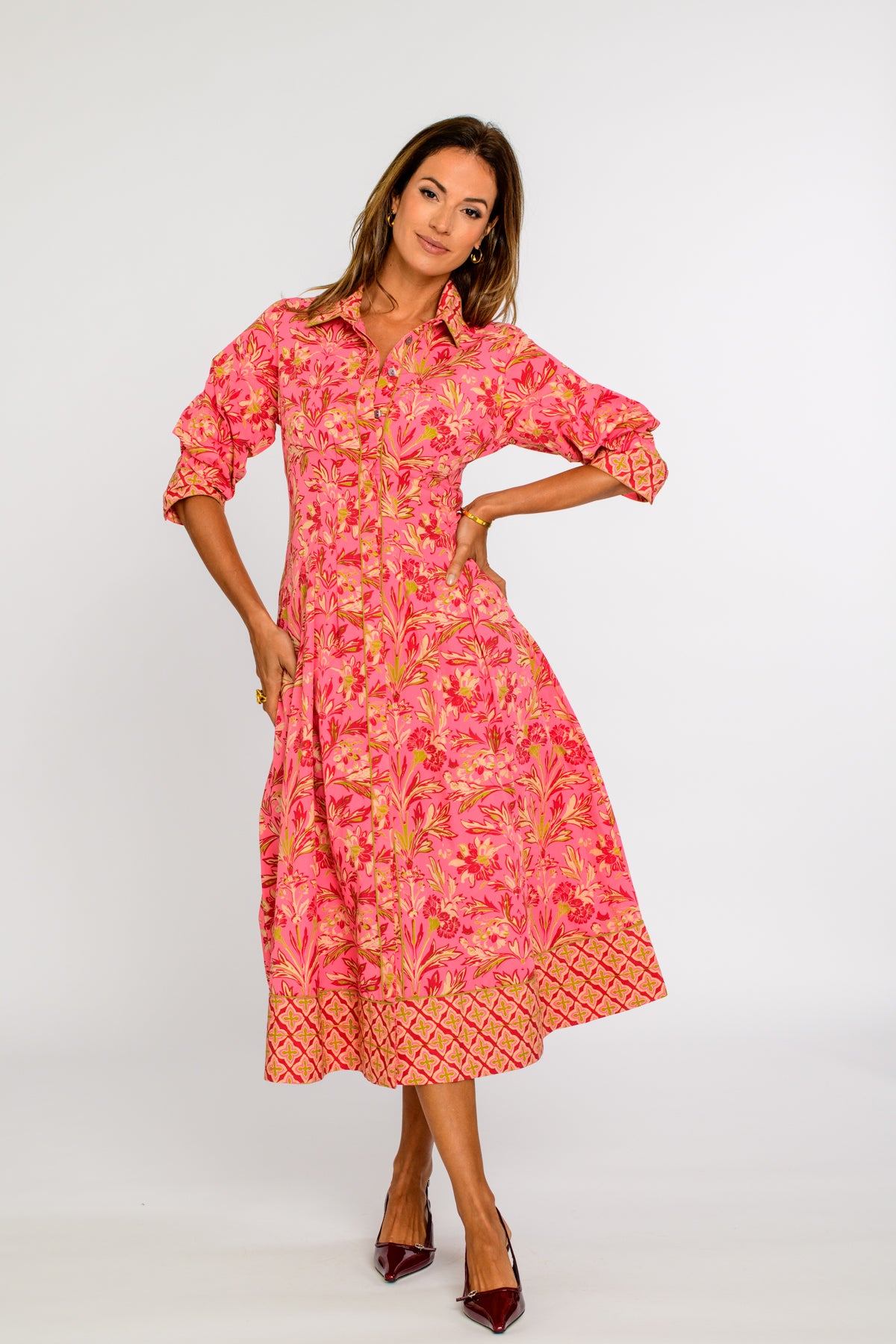 Carter Dress in Grandeur Cherry