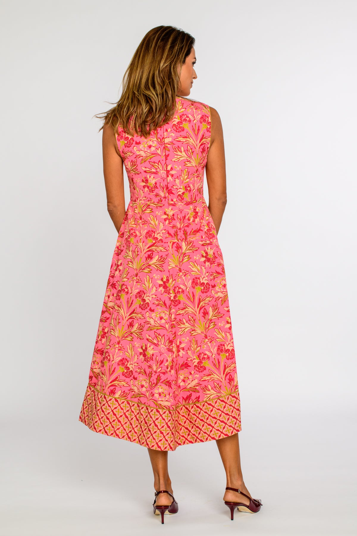 Claire Dress in Grandeur Cherry