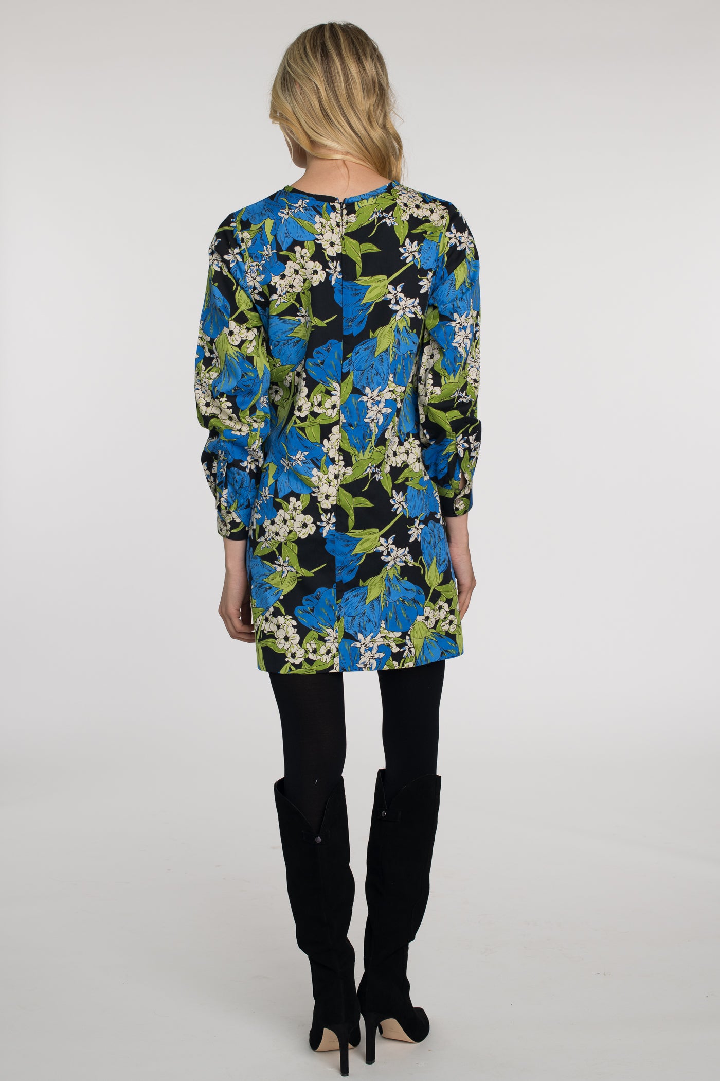 Long Sleeve Ellie Dress in Night Bloom