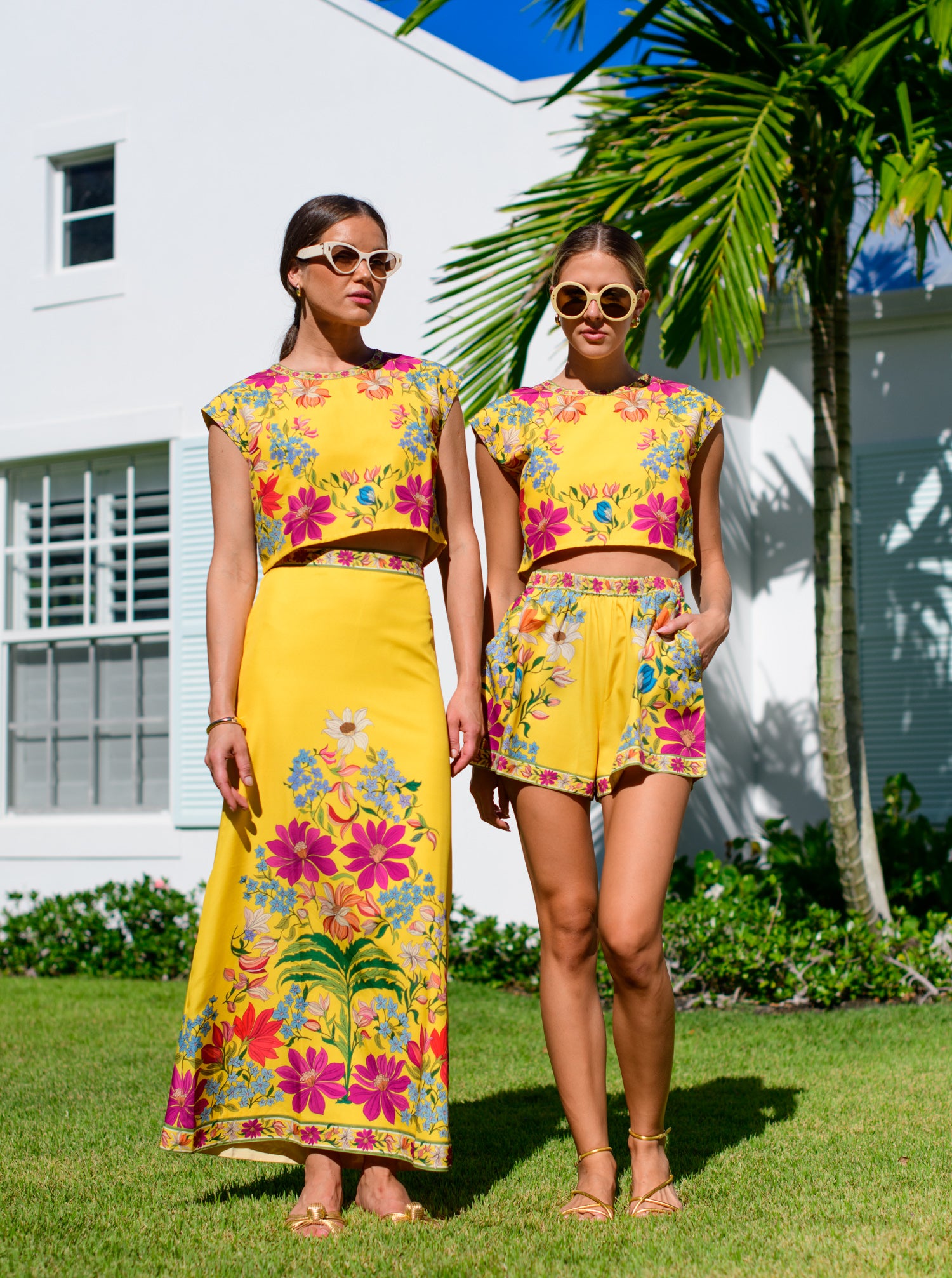 Mila Skirt in Tapestry Yellow
