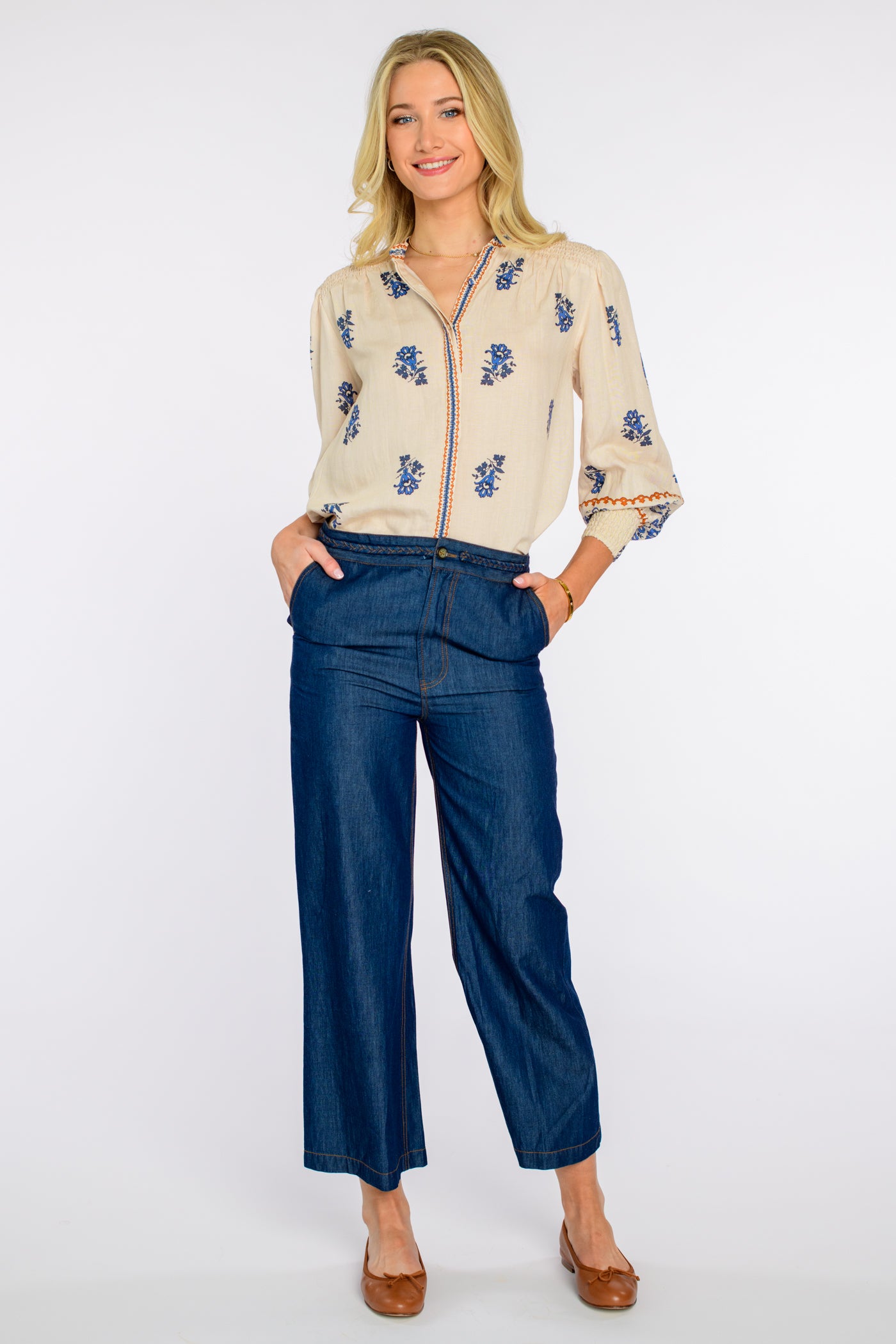 Emily Top in Handkerchief Ivory