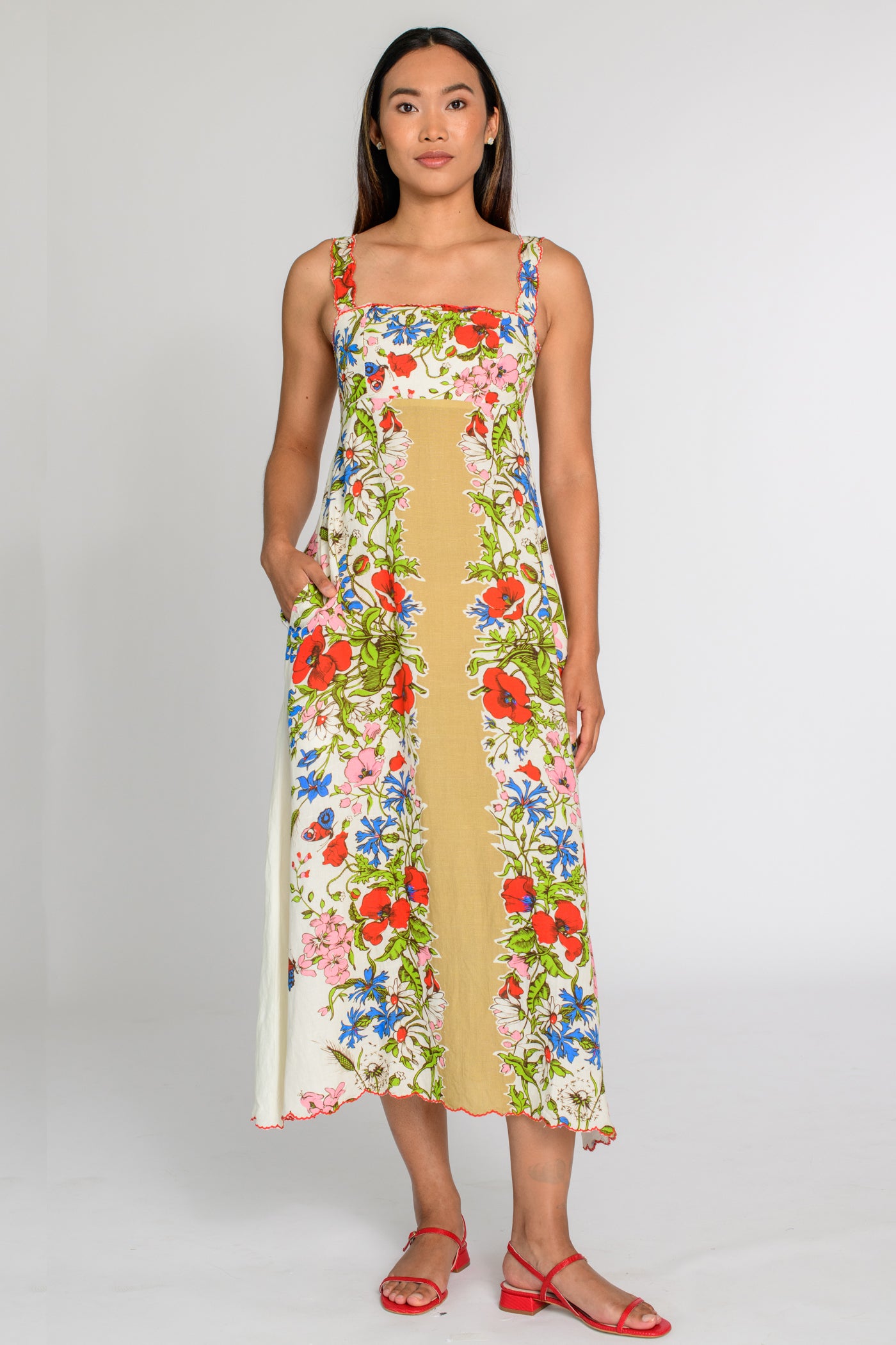 Annalisa Dress in Butterfly Garden – Elizabeth Ackerman Designs, LLC