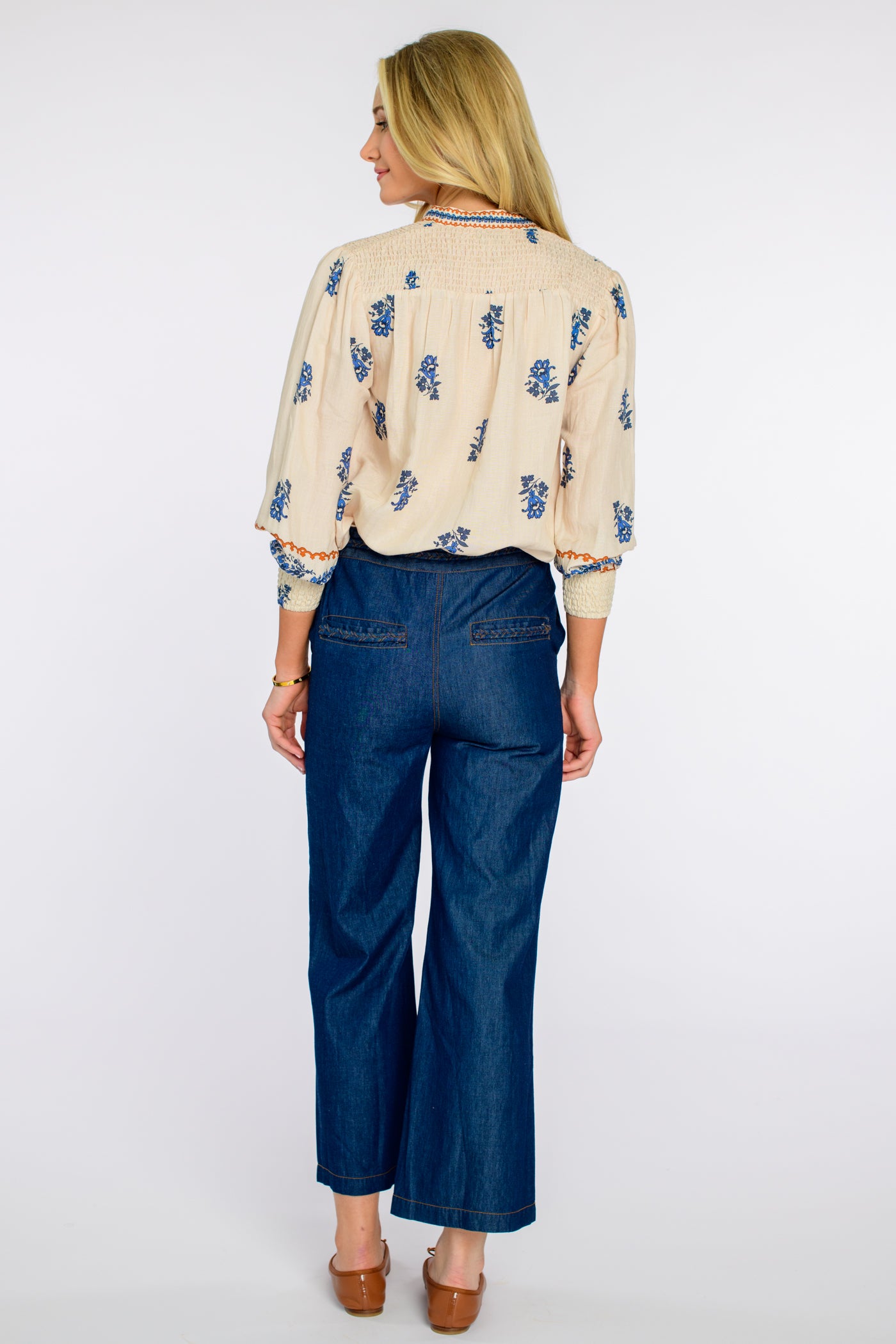 Emily Top in Handkerchief Ivory