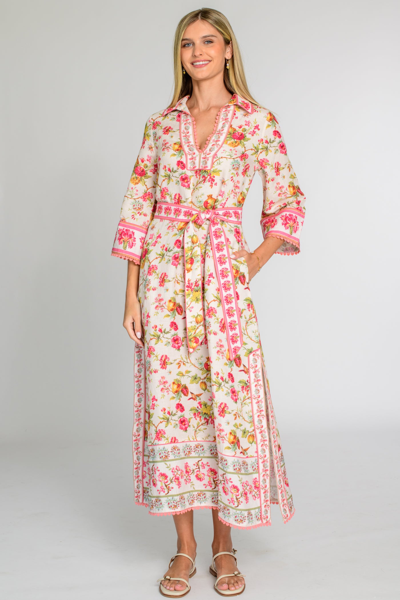 Talia Dress in English Gardens – Elizabeth Ackerman Designs, LLC