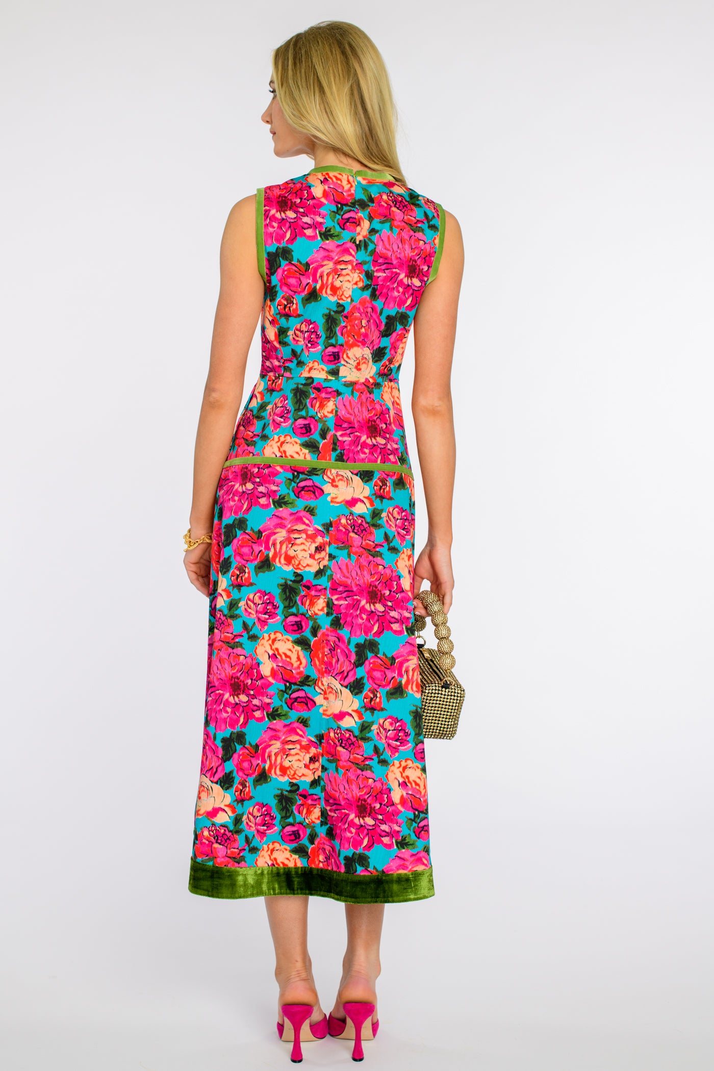Claire Dress in Vintage Roses