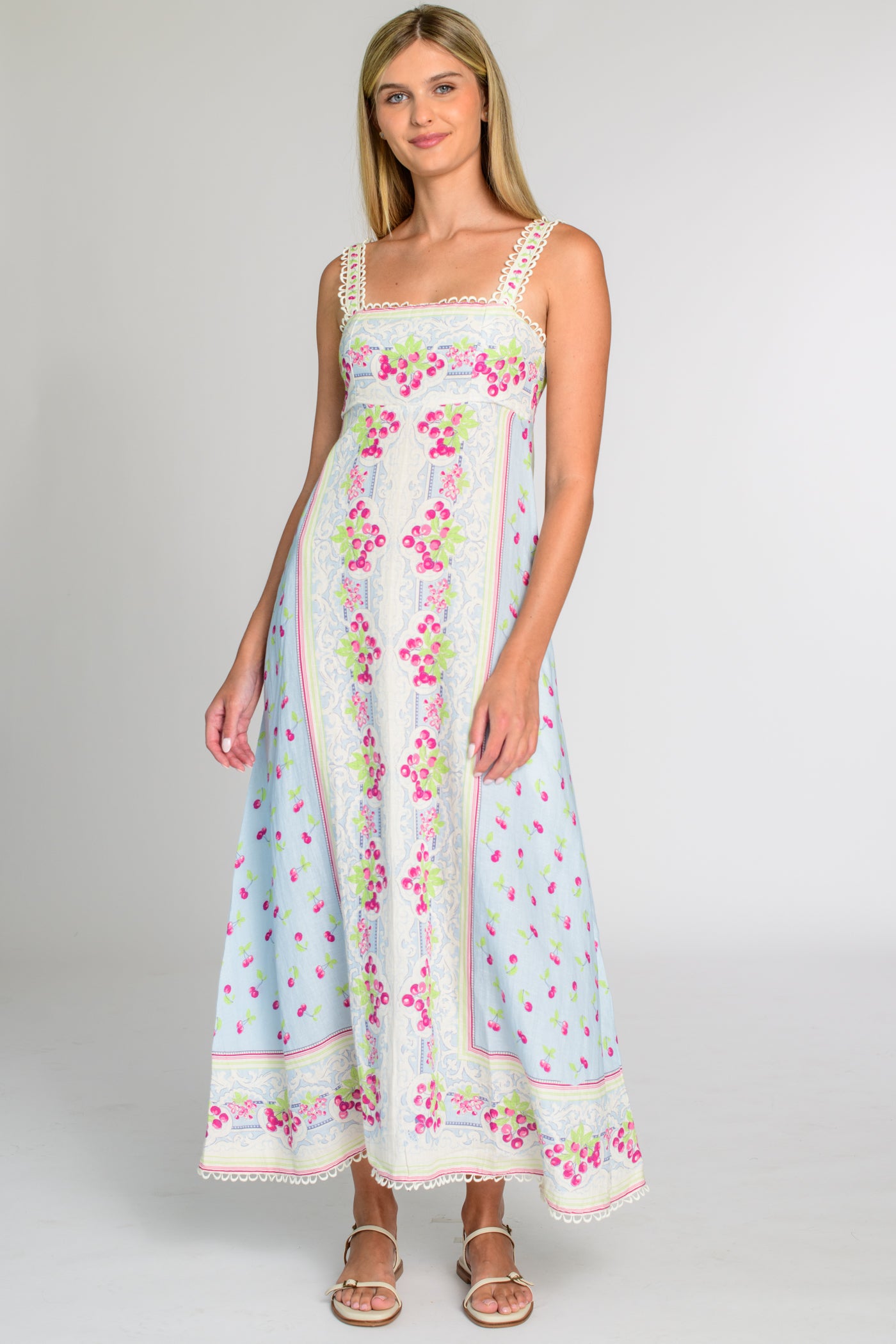Annalisa Dress in Cherries – Elizabeth Ackerman Designs, LLC