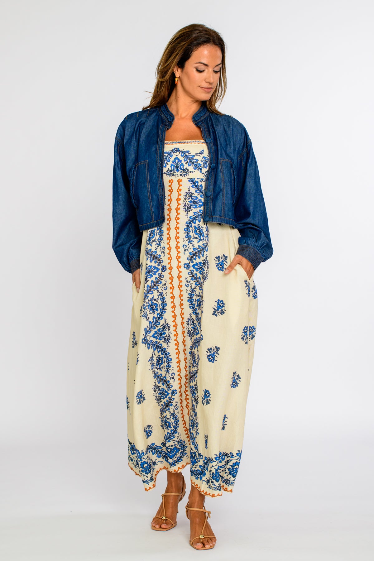 Annalisa Dress in Handkerchief Ivory