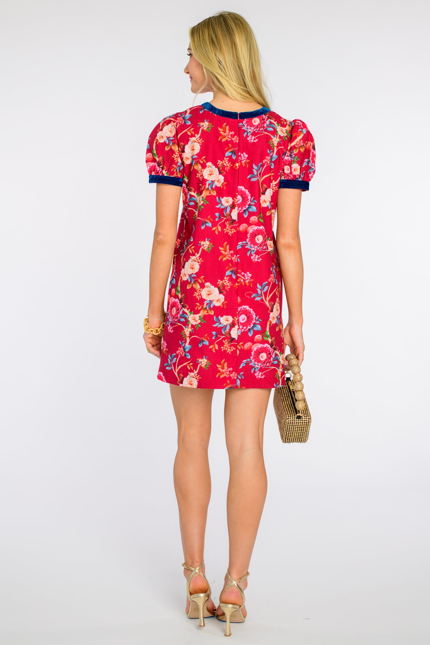 Louisa Dress in Chinoiserie Scarlett XXS