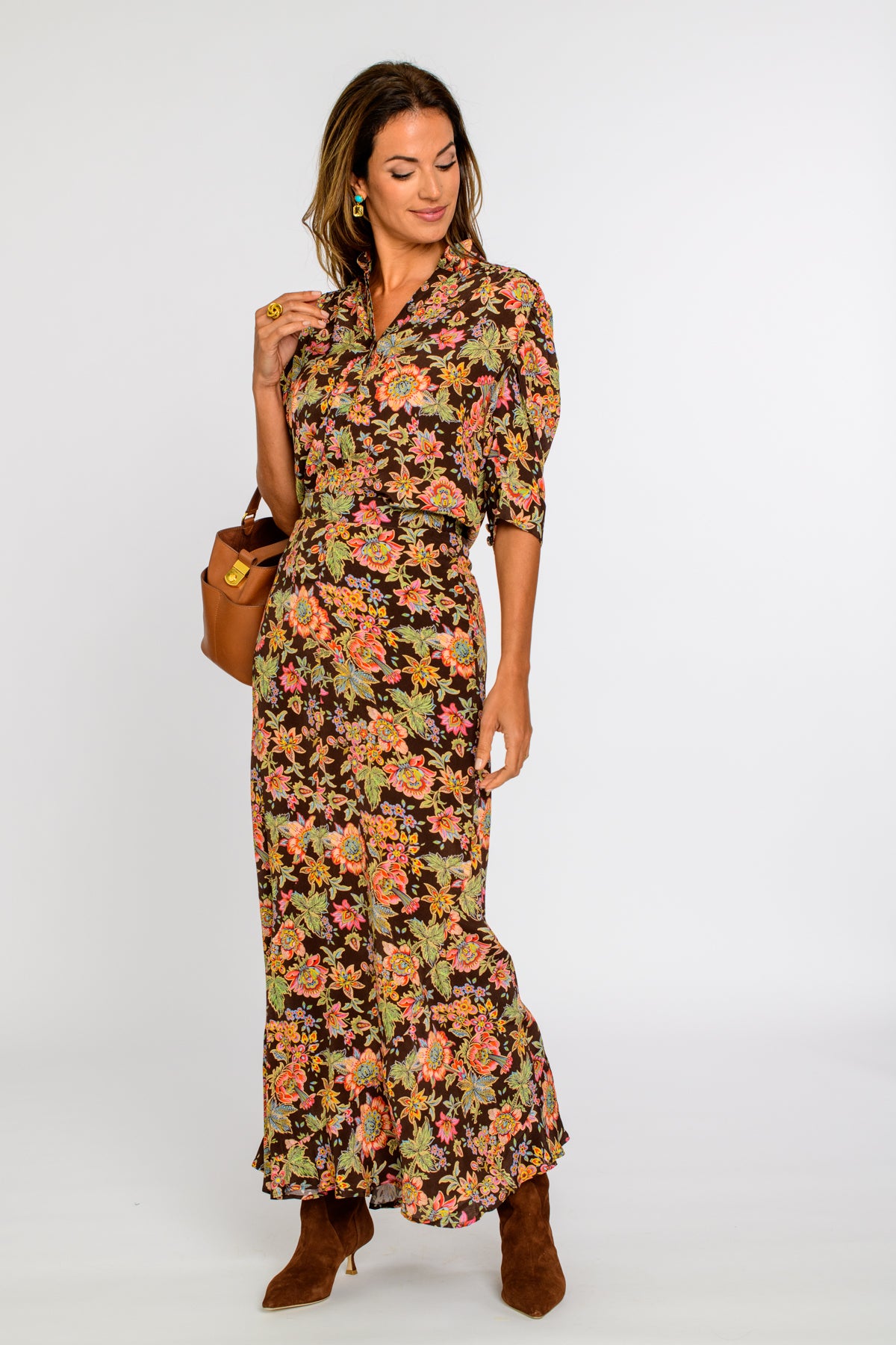 Ruthie Top in Wallflower Brown