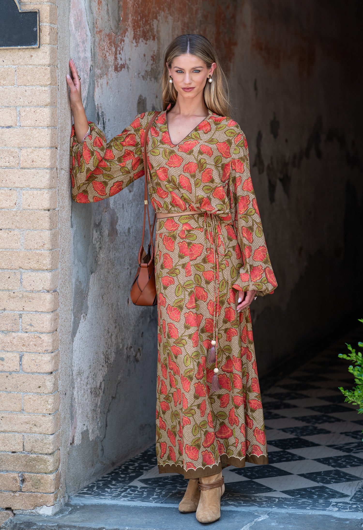 Avery Skirt in Fan Toss – Elizabeth Ackerman Designs, LLC