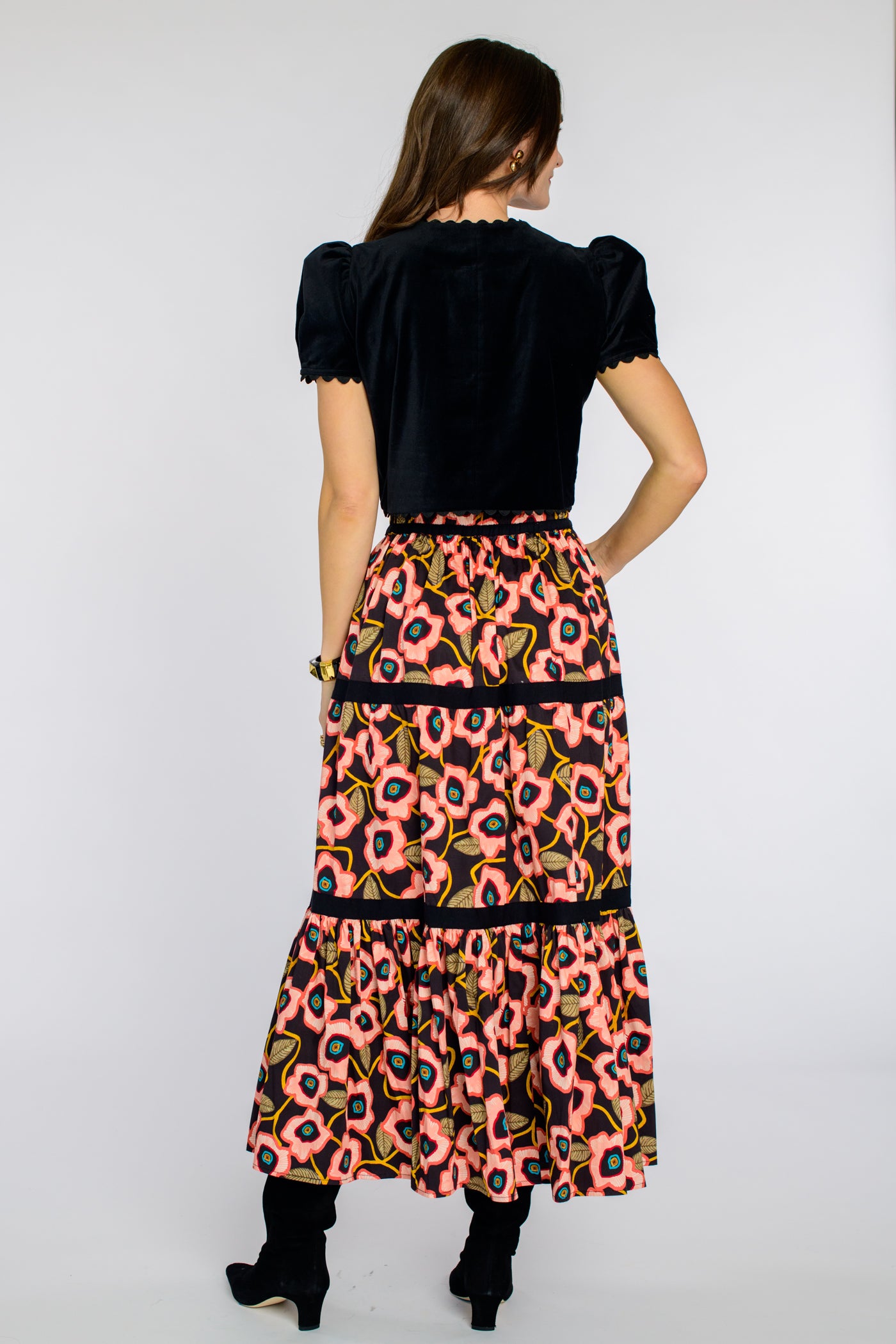 Coco Top in Black Velvet