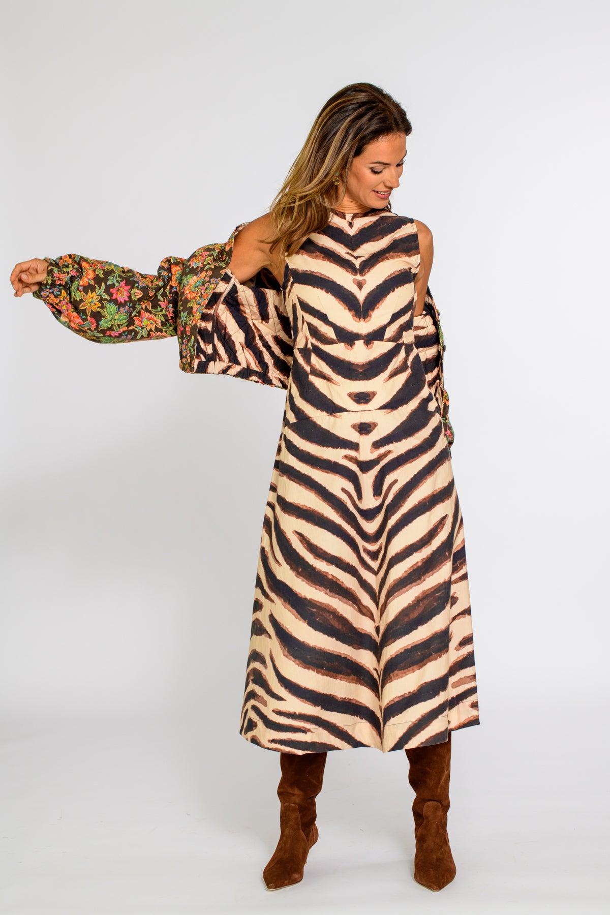 Claire Dress in Zebra