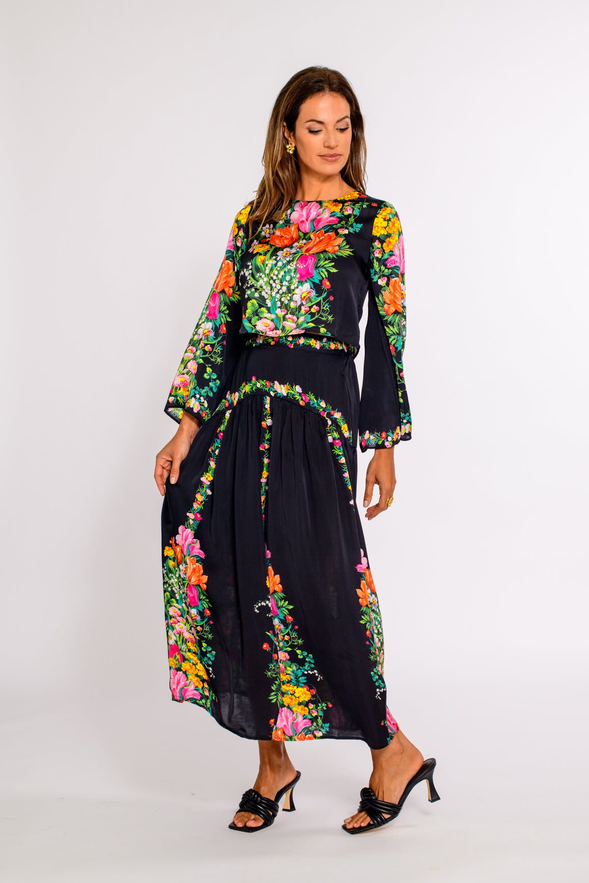Gia Top in Centerpiece Black
