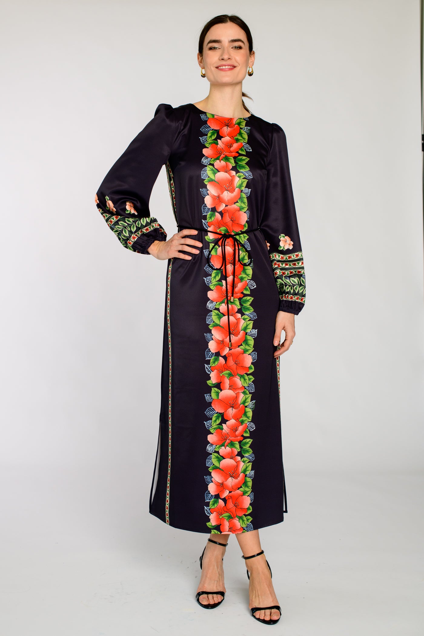 Dawn Dress in Garland Stripe L
