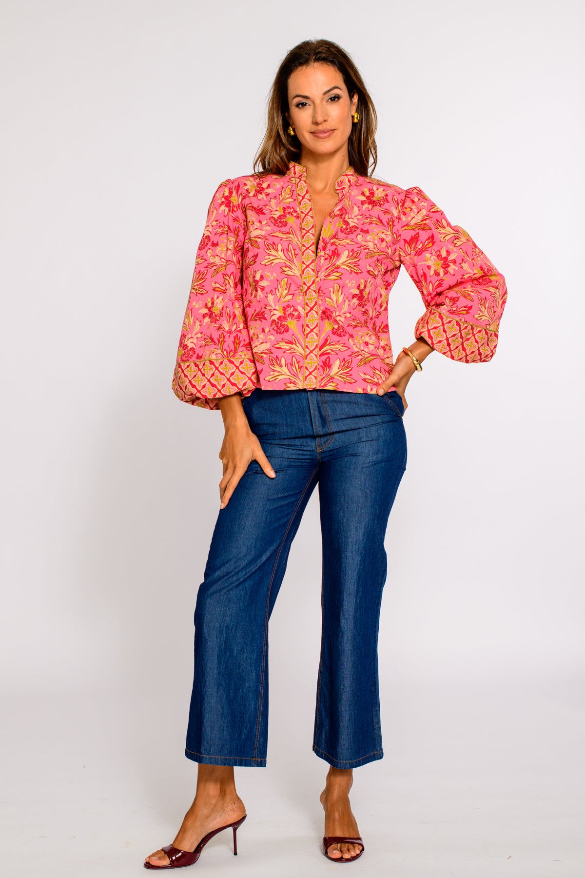 Emily Top in Grandeur Cherry