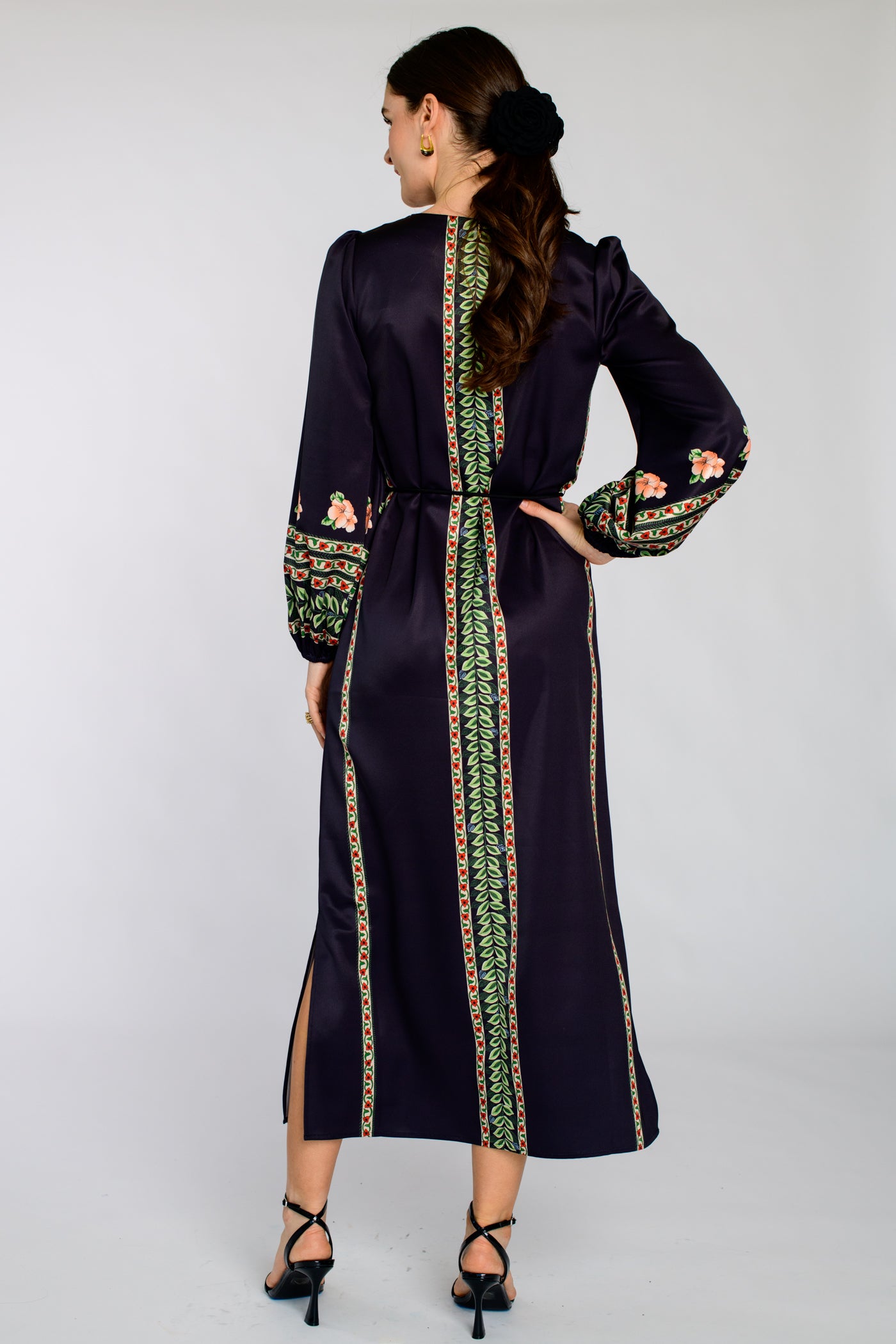 Dawn Dress in Garland Stripe L Dawn Dress in Garland Stripe L