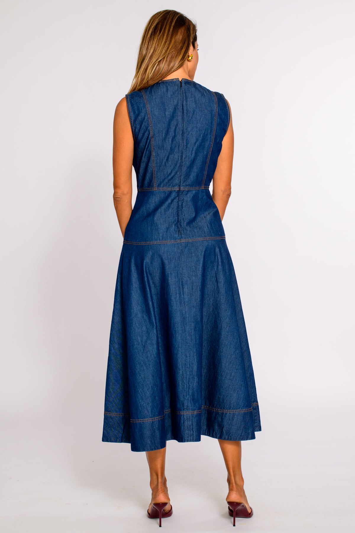 Claire Dress in Denim S Claire Dress in Denim S