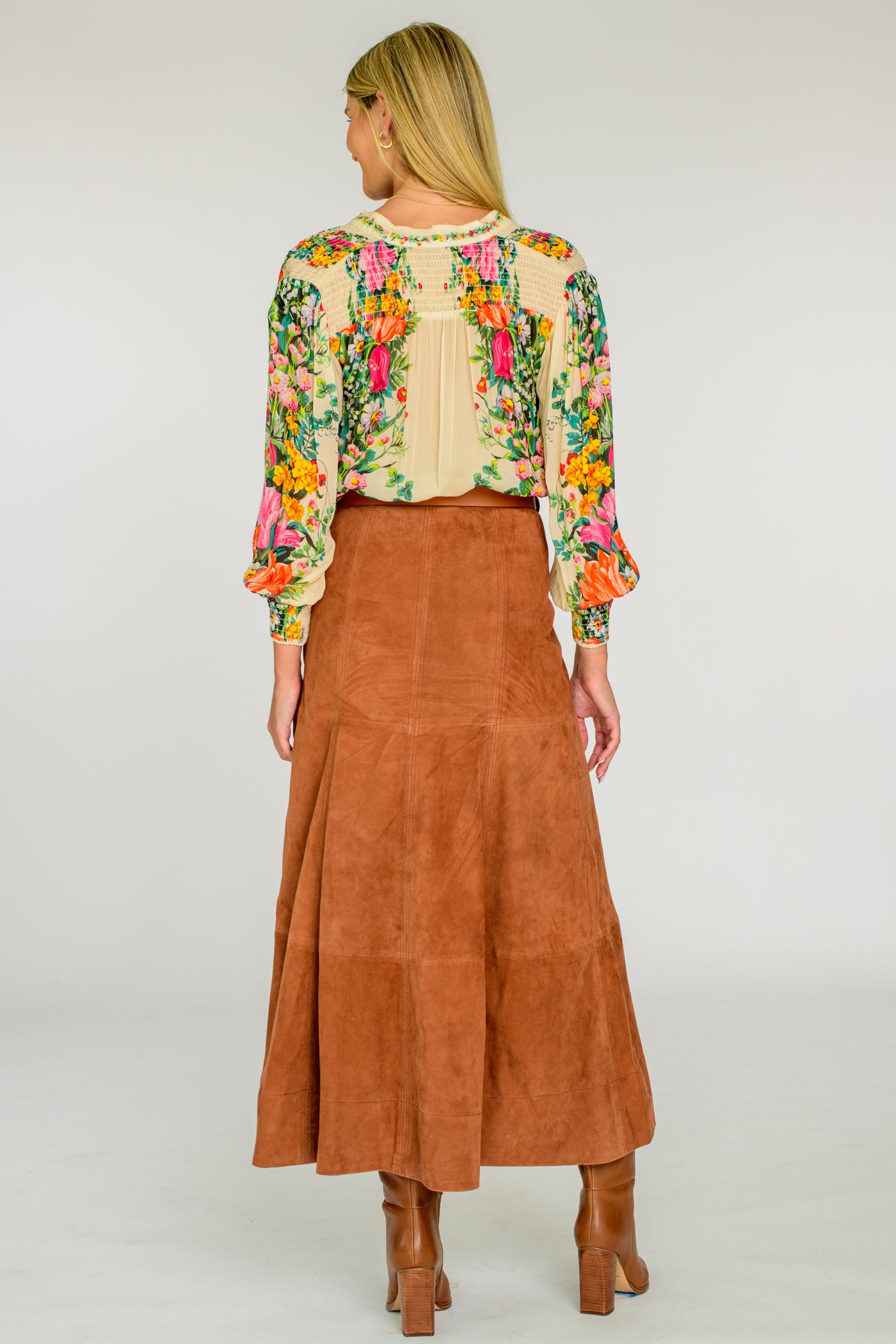 Emily Top in Centerpiece Ivory