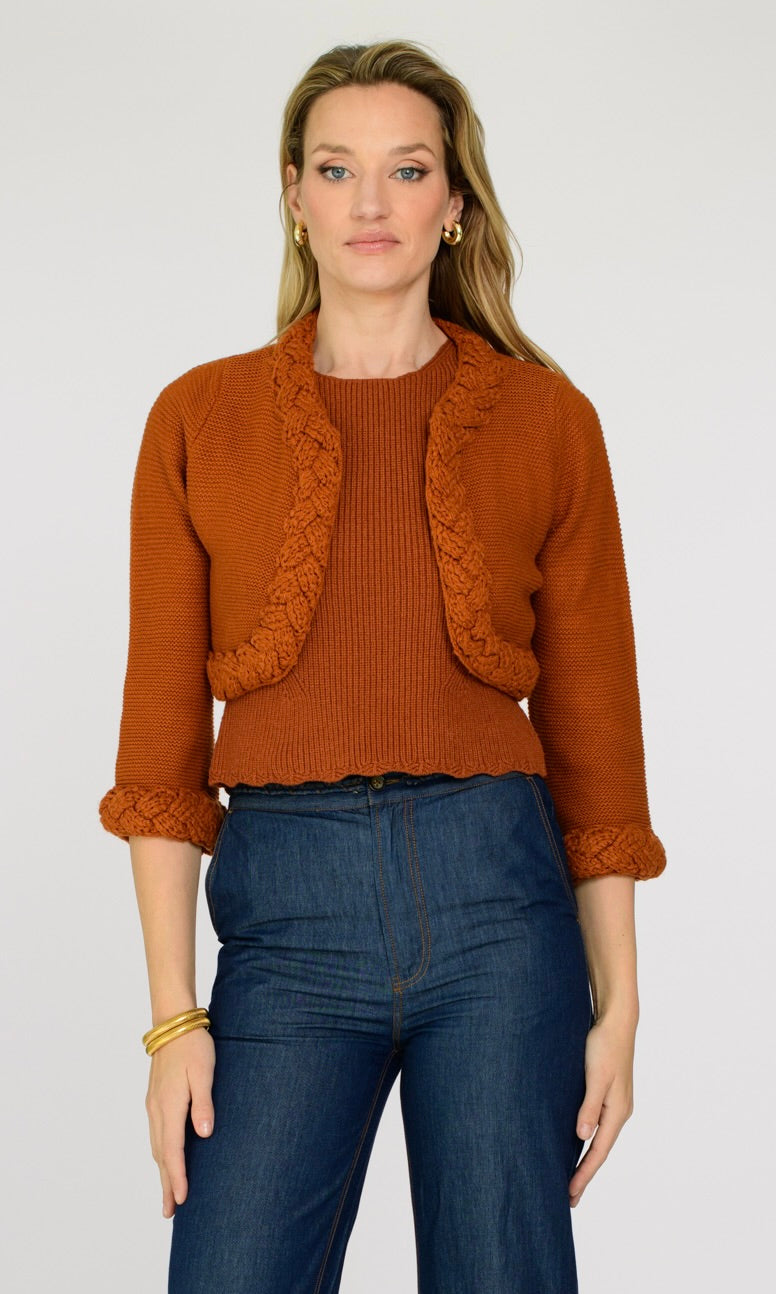 Honey Cardigan in Amber