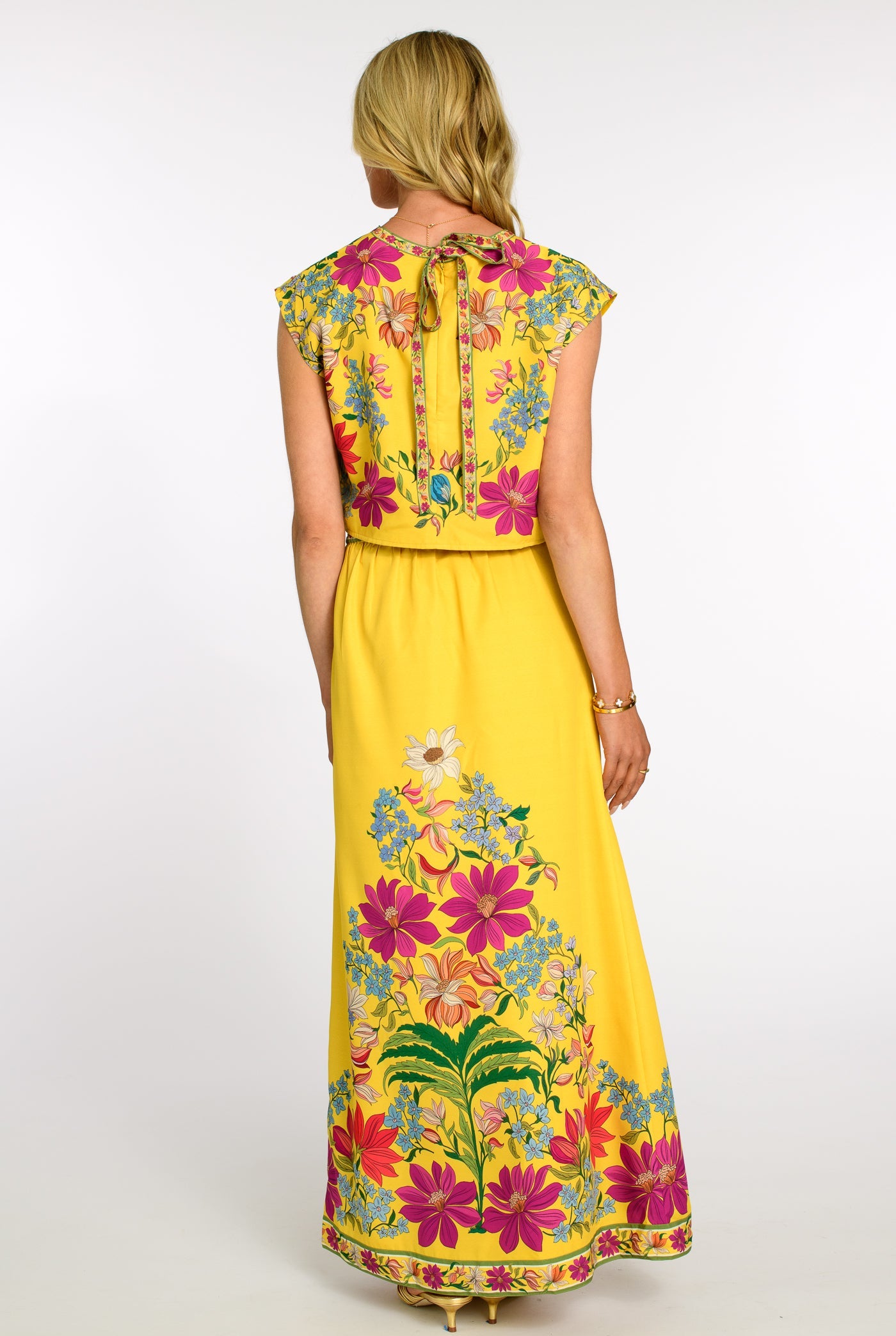 Mila Skirt in Tapestry Yellow
