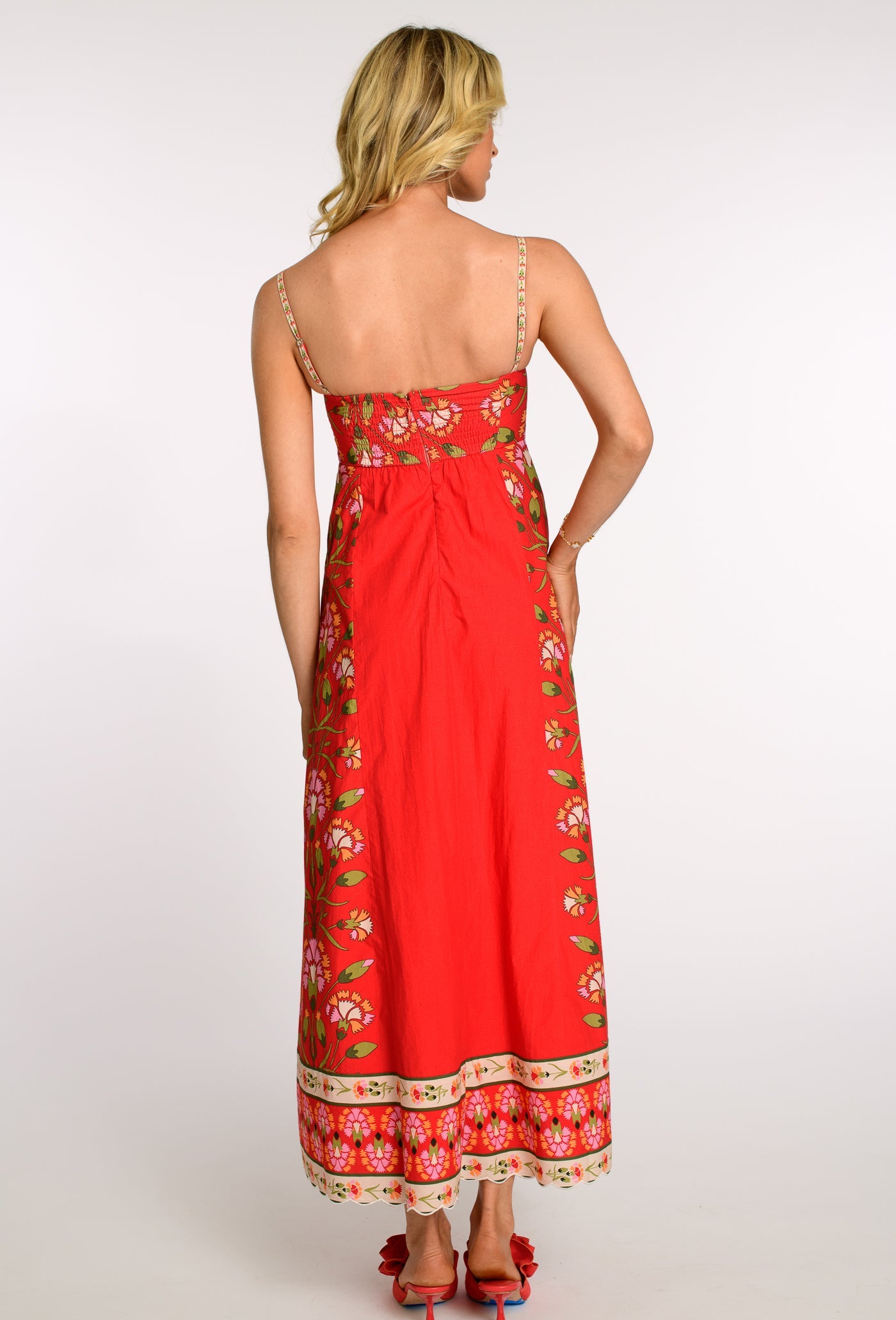 Annalisa Dress in Indian Flower Poppy