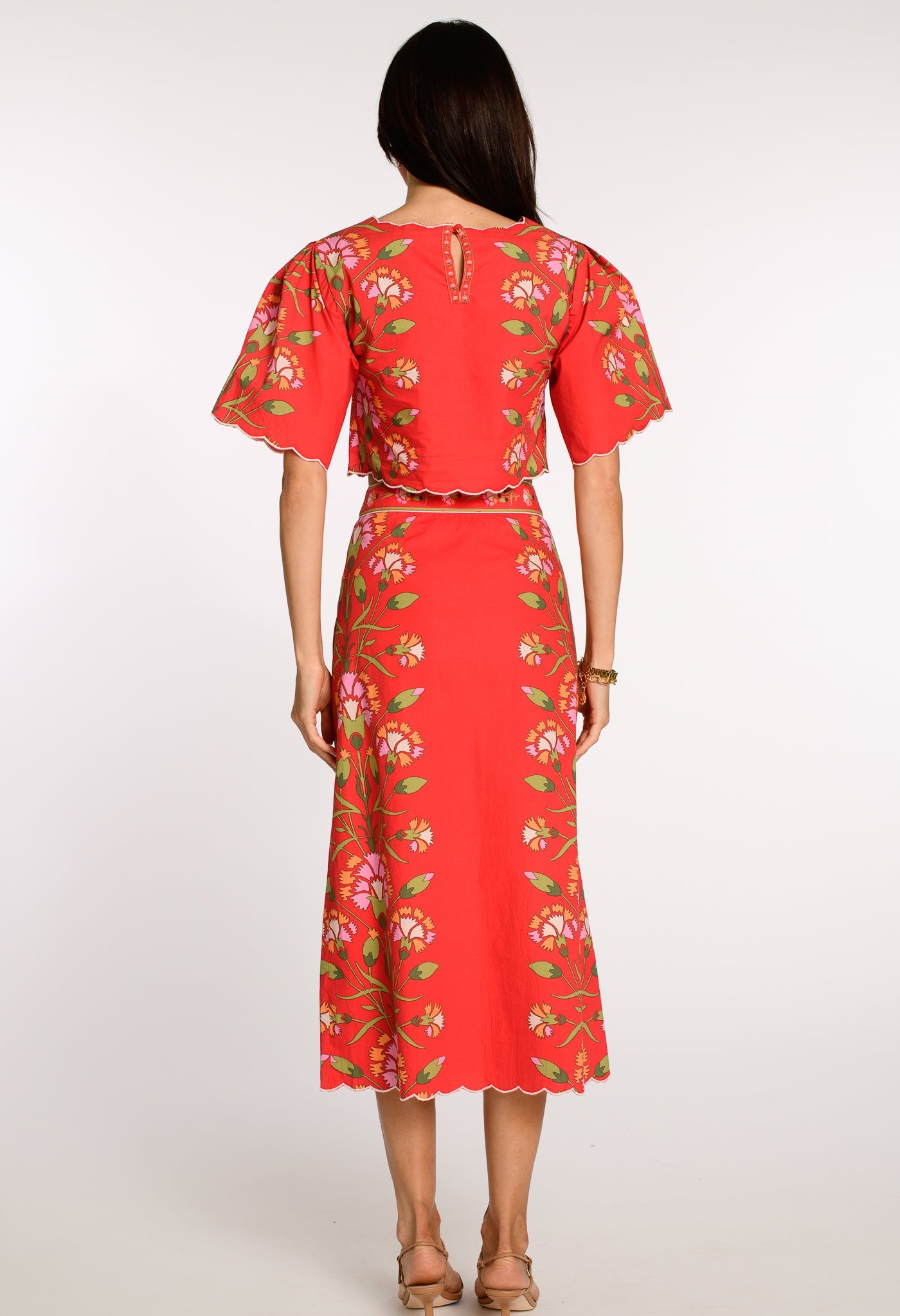 Frannie Skirt in Indian Flower Poppy