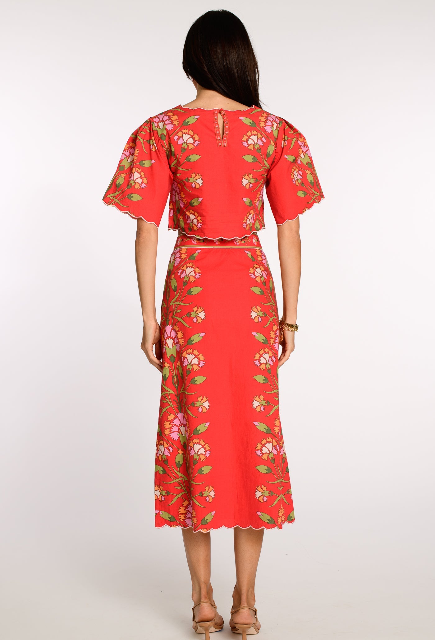 Paloma Top in Indian Flower Poppy