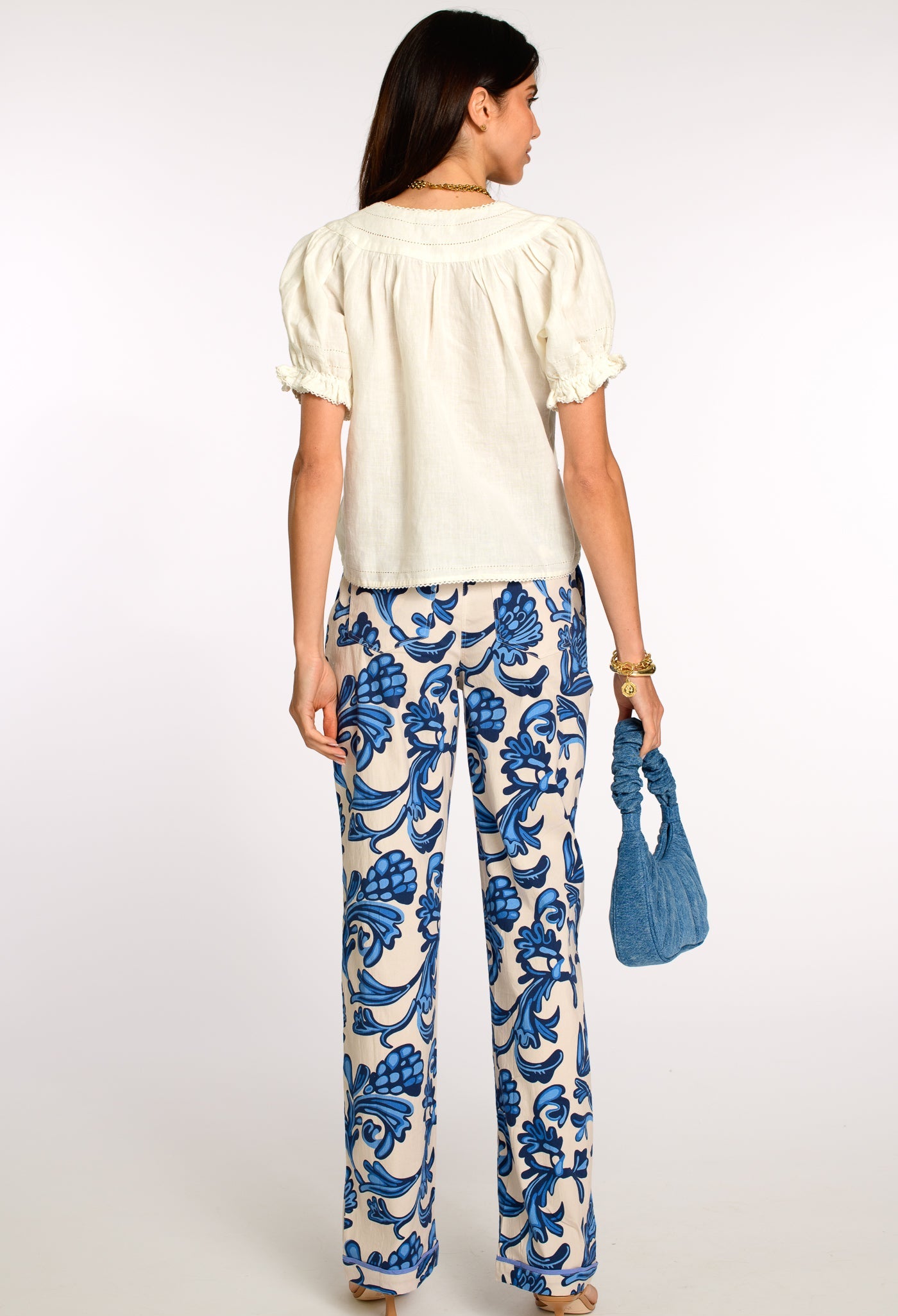 Tilda Pants in Grand Entrance Ivory