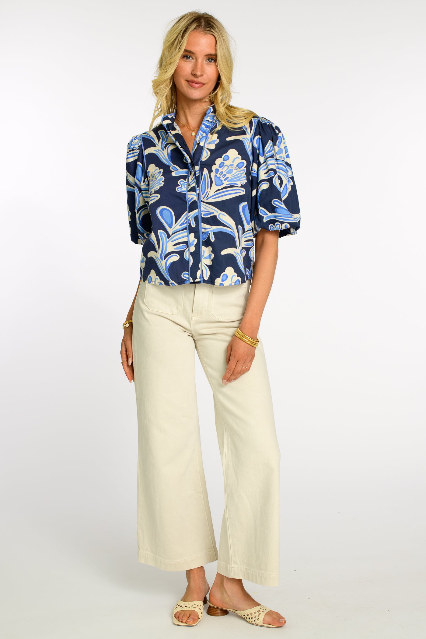 Edie Top in Grand Entrance Navy