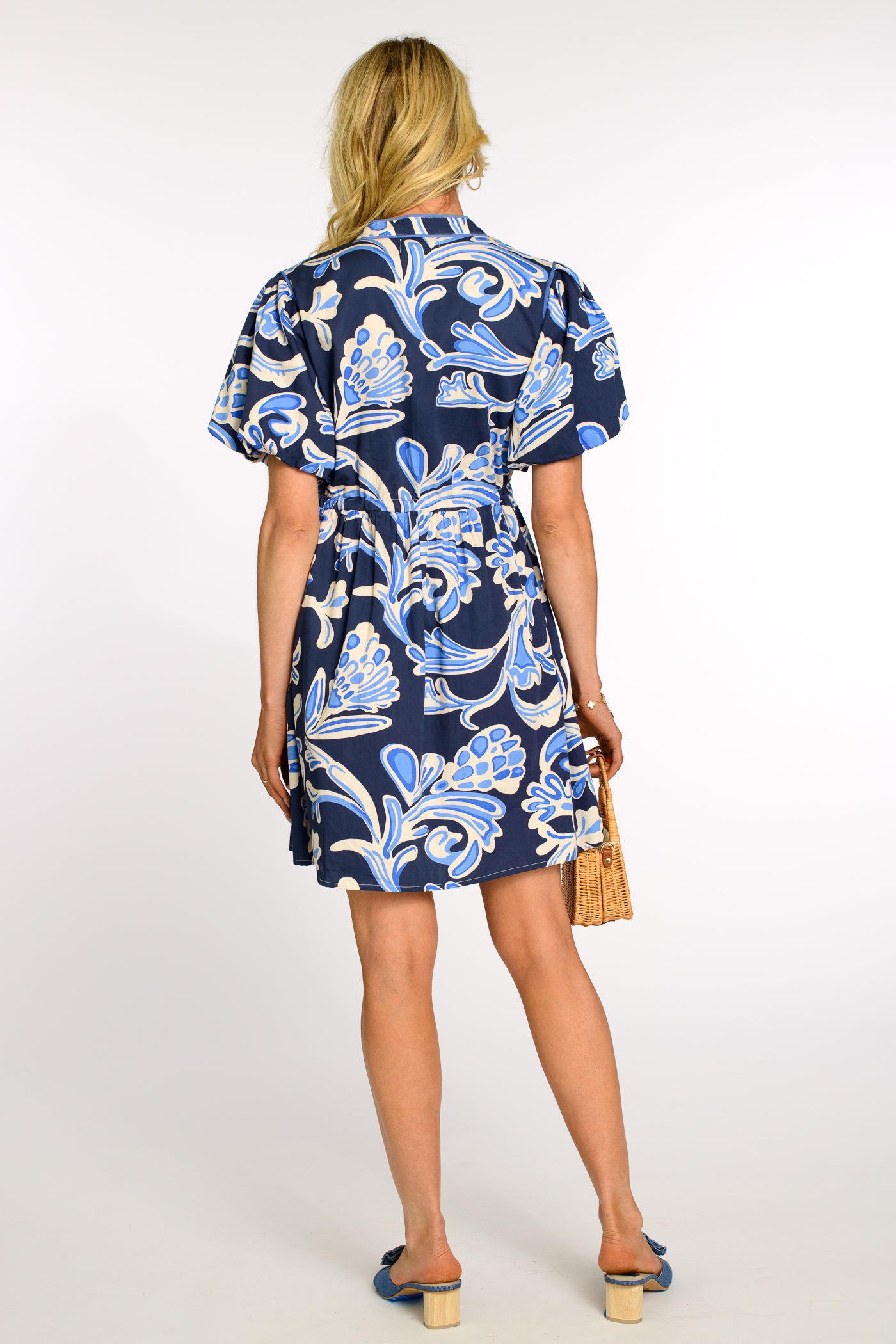 Edie Dress in Grand Entrance Navy