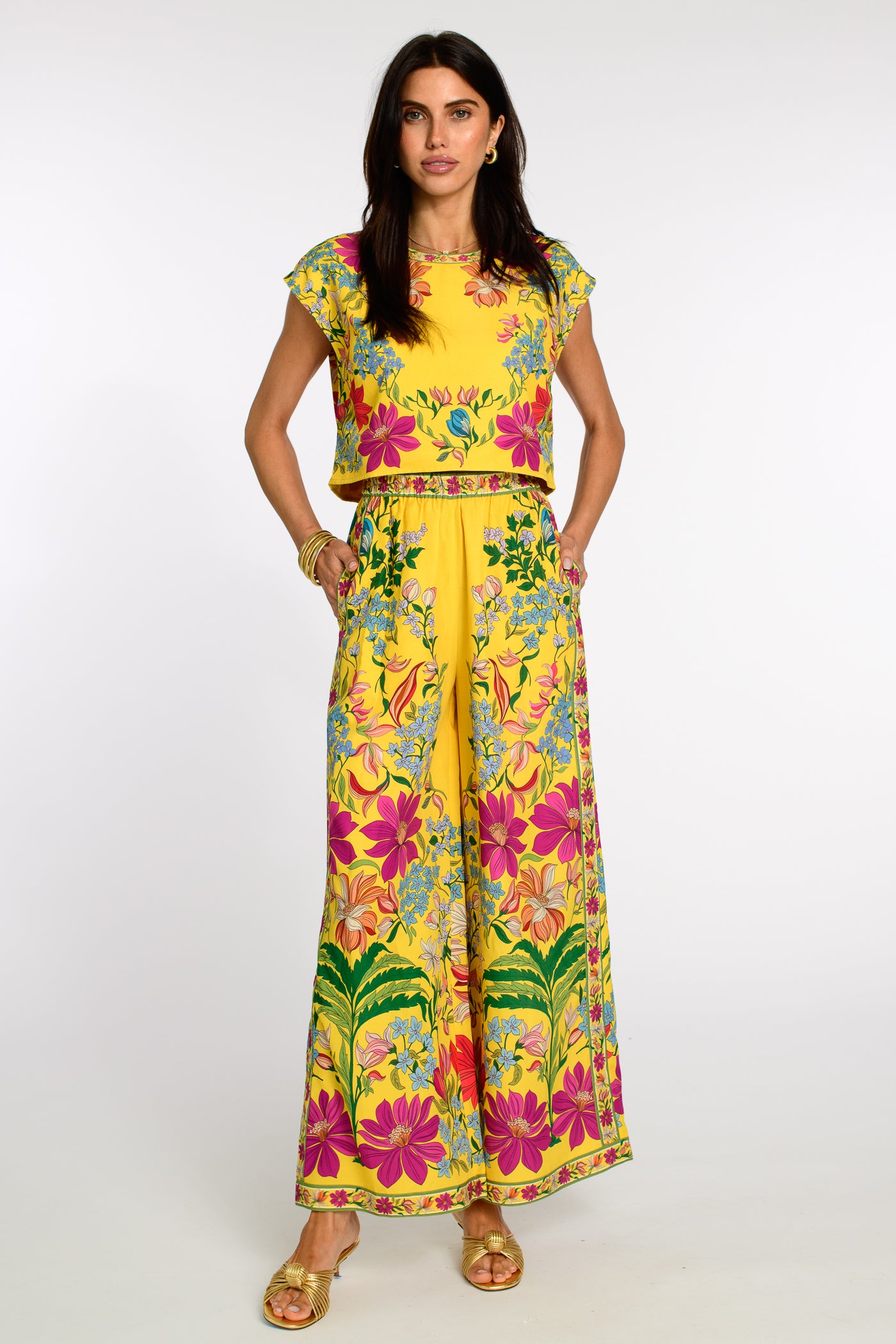 Presley Pants in Tapestry Yellow