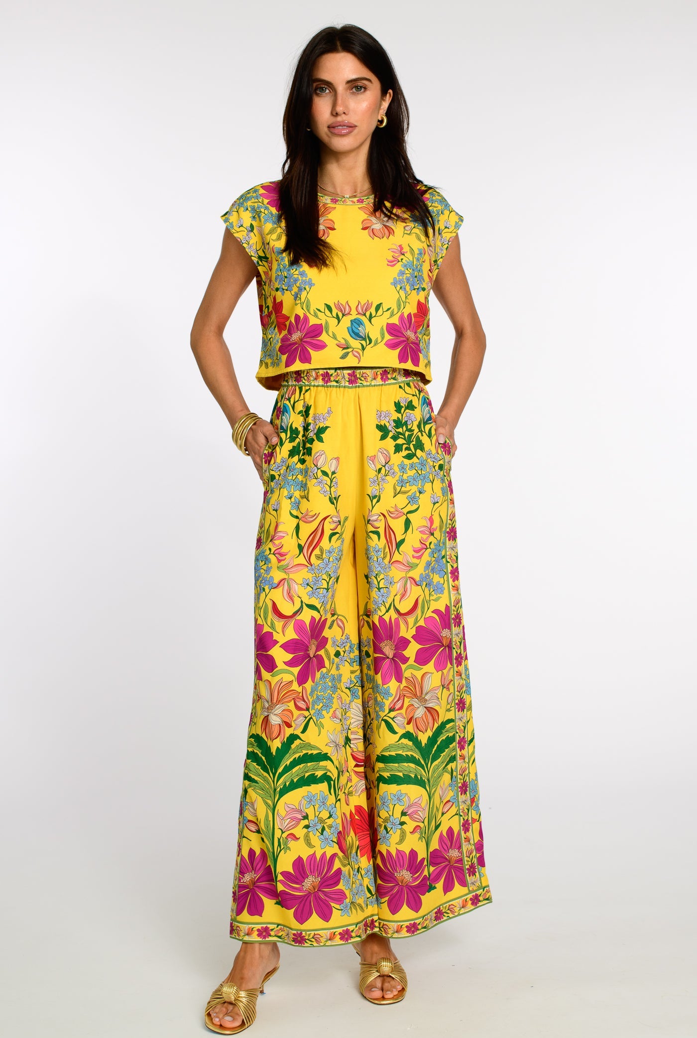 Presley Pants in Tapestry Yellow