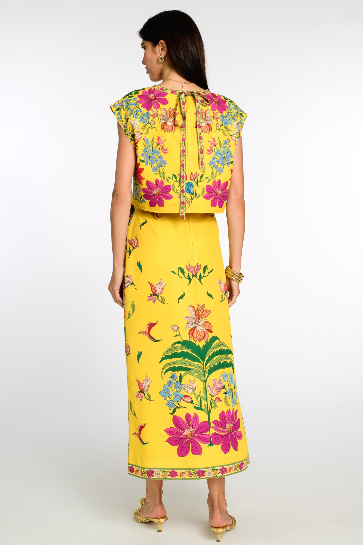 Winnifred Skirt in Tapestry Yellow
