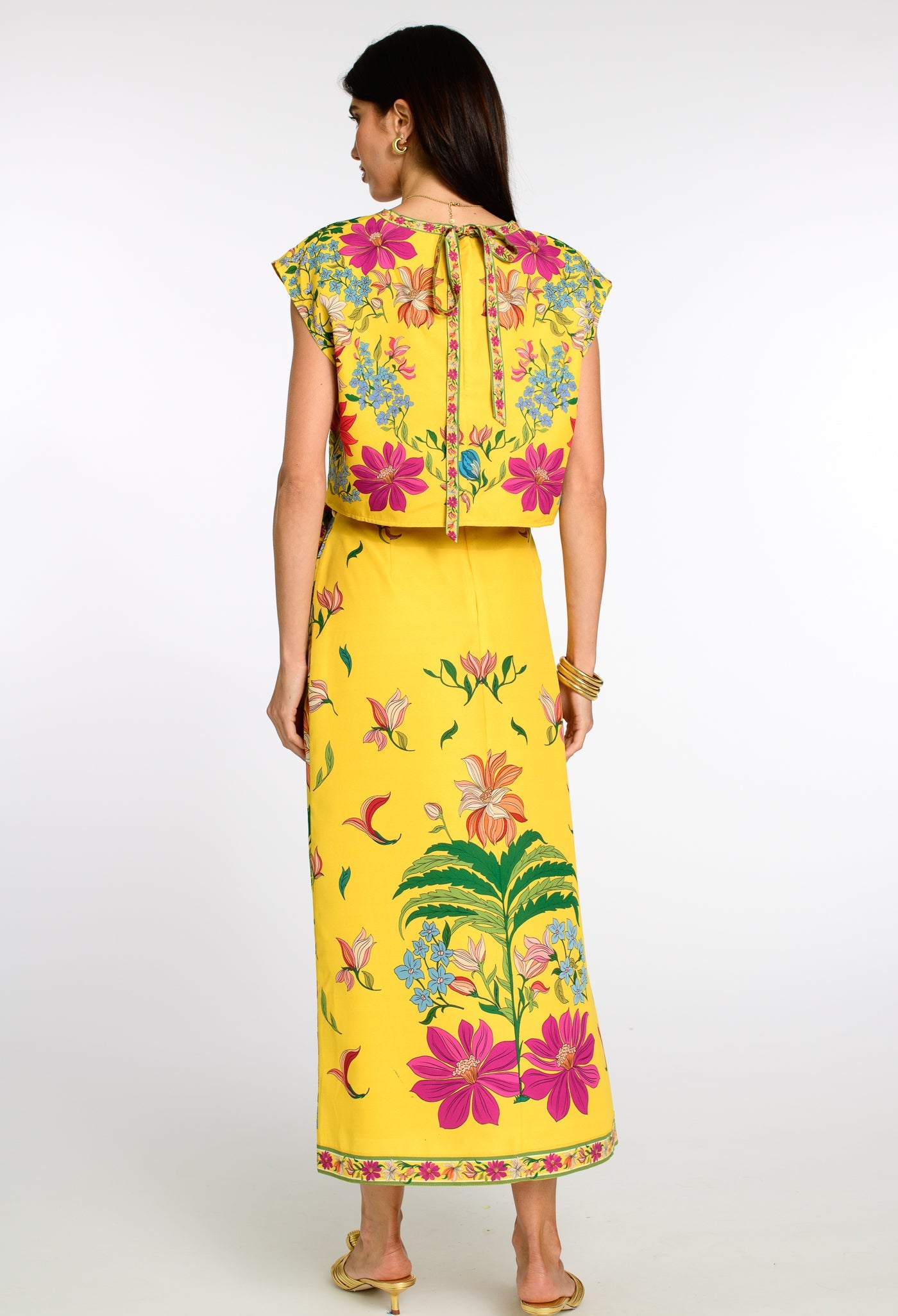 Winnifred Skirt in Tapestry Yellow