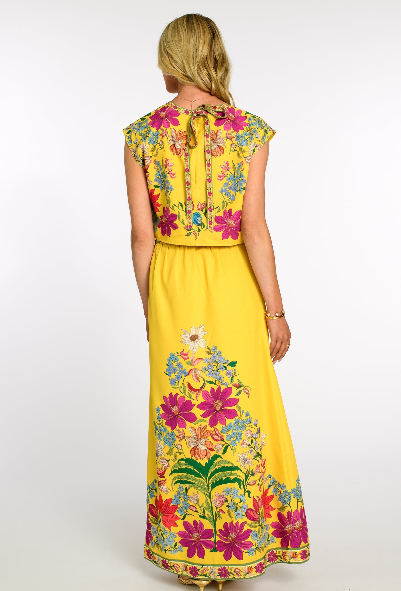 Jackie Top in Tapestry Yellow