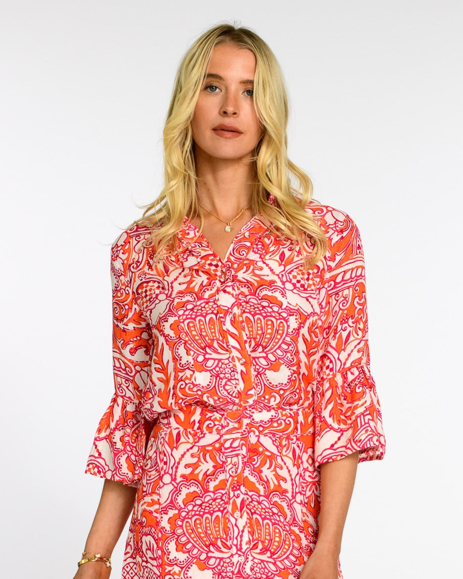 Frances Top in Damask Pink
