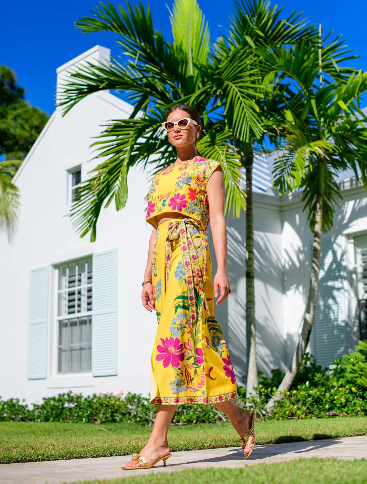 Winnifred Skirt in Tapestry Yellow
