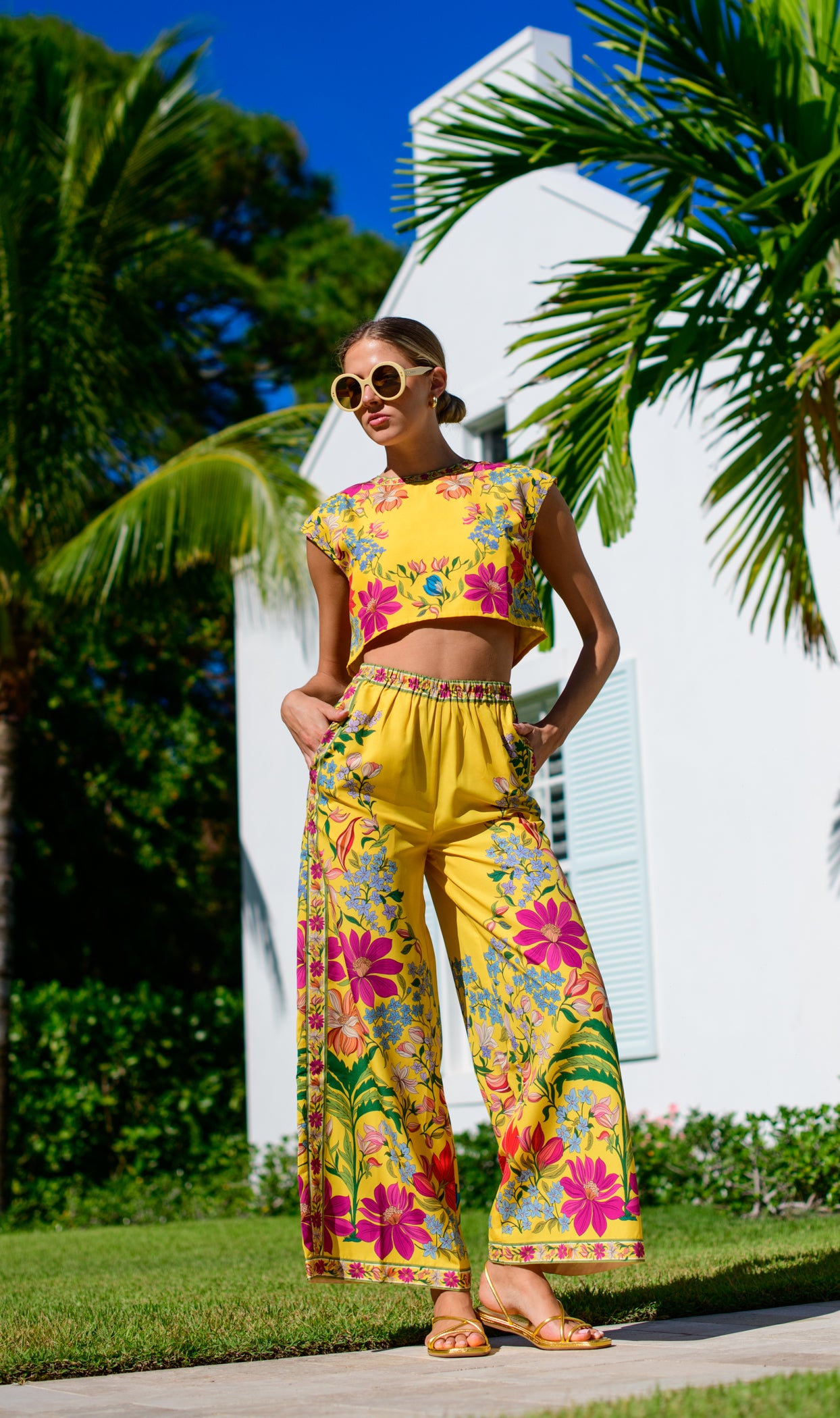 Presley Pants in Tapestry Yellow