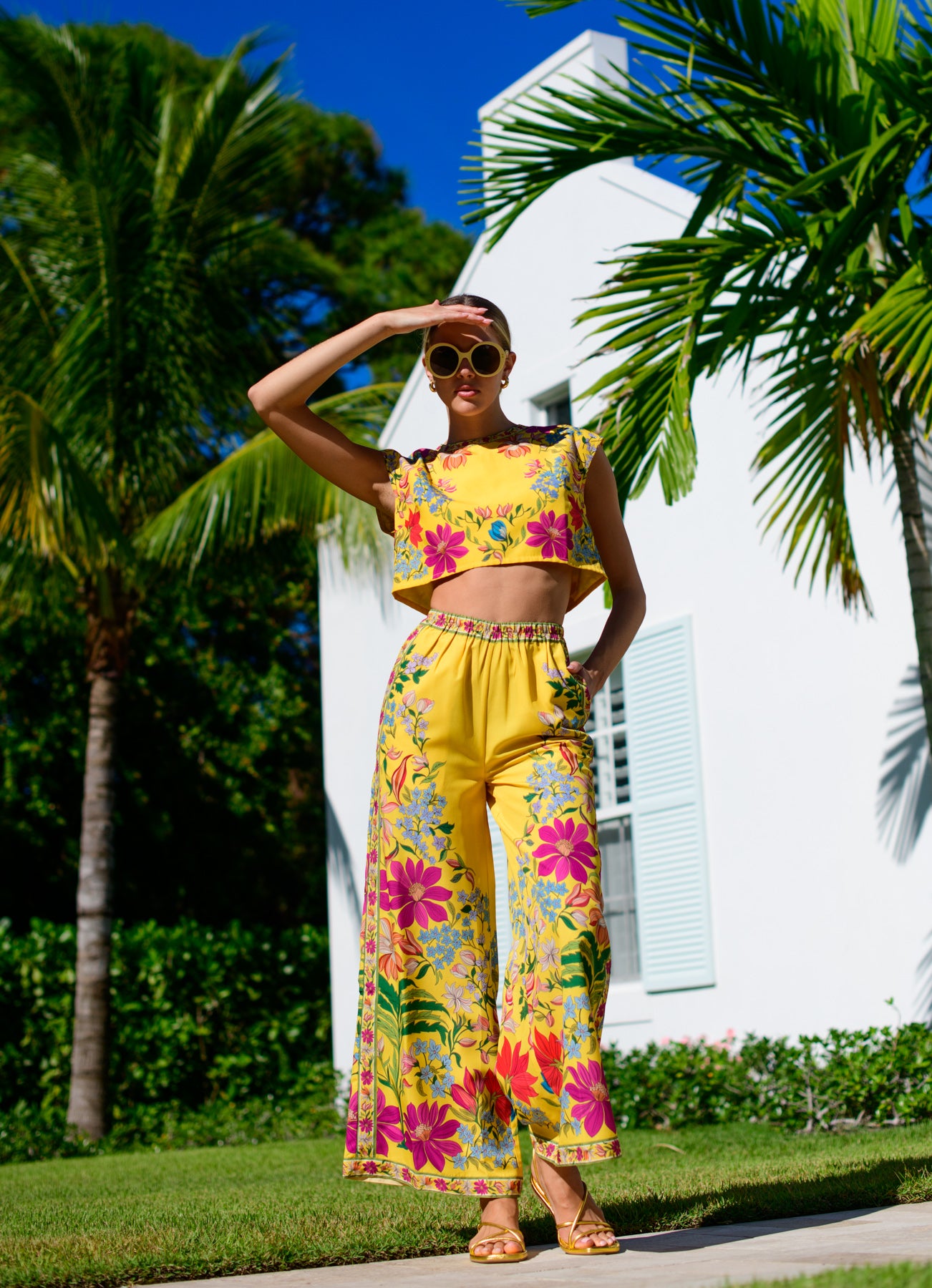 Presley Pants in Tapestry Yellow