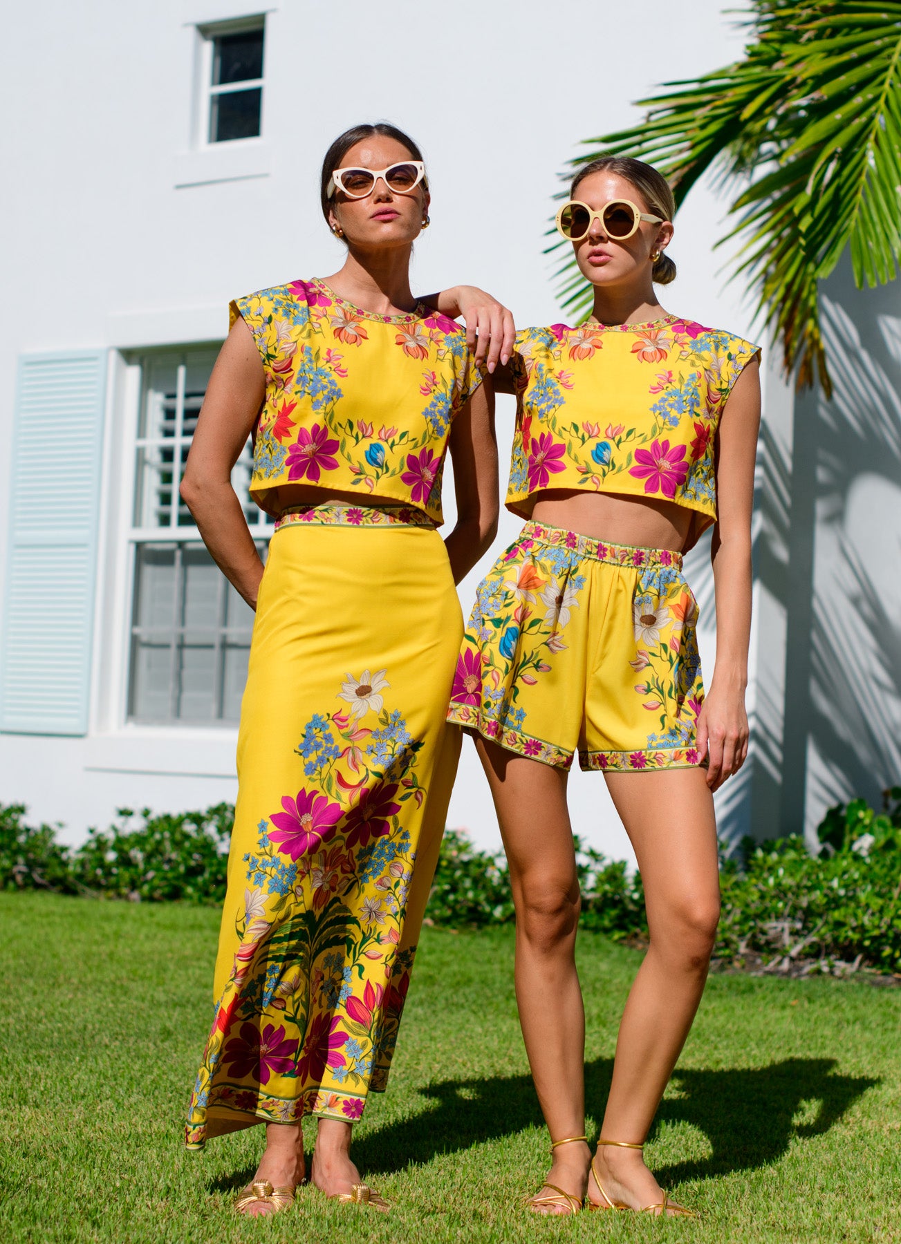 Jackie Top in Tapestry Yellow
