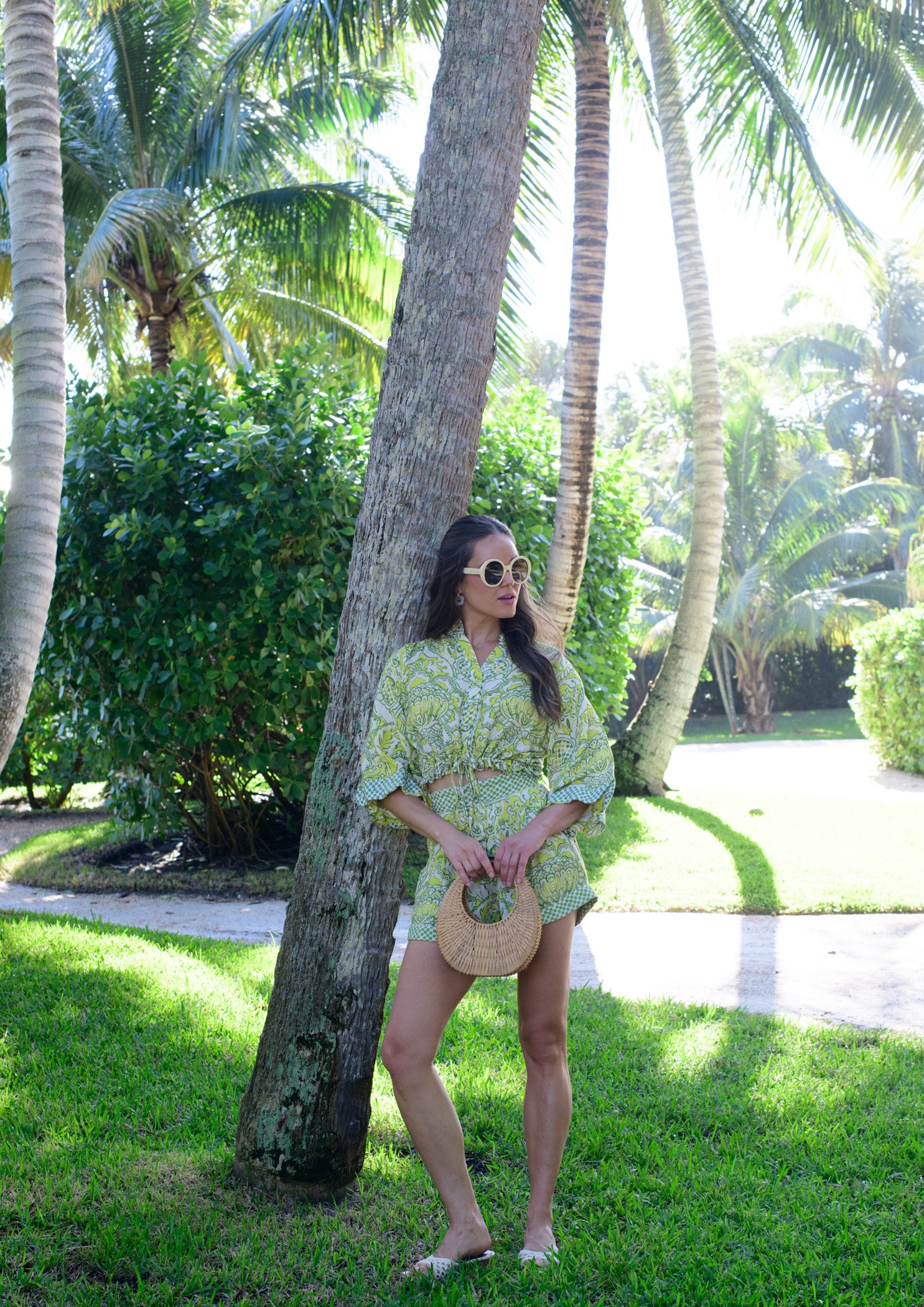 Maeve Top in Damask Limeade