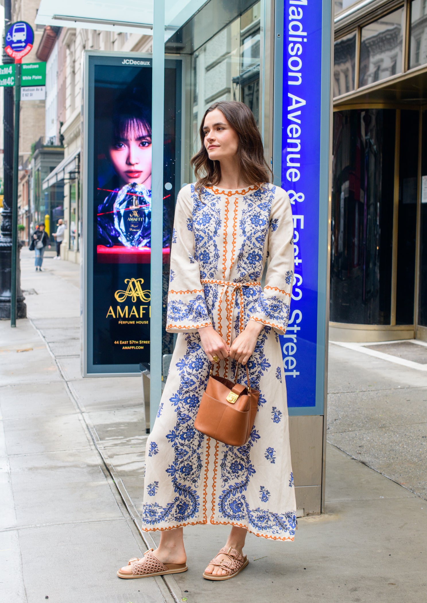 Bell Sleeve Tess Dress in Handkerchief Ivory