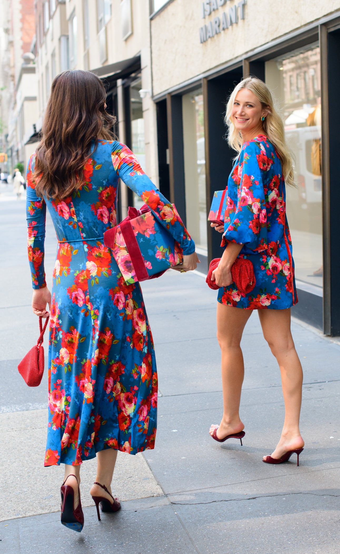 Stevie Dress in Holiday Chintz Teal