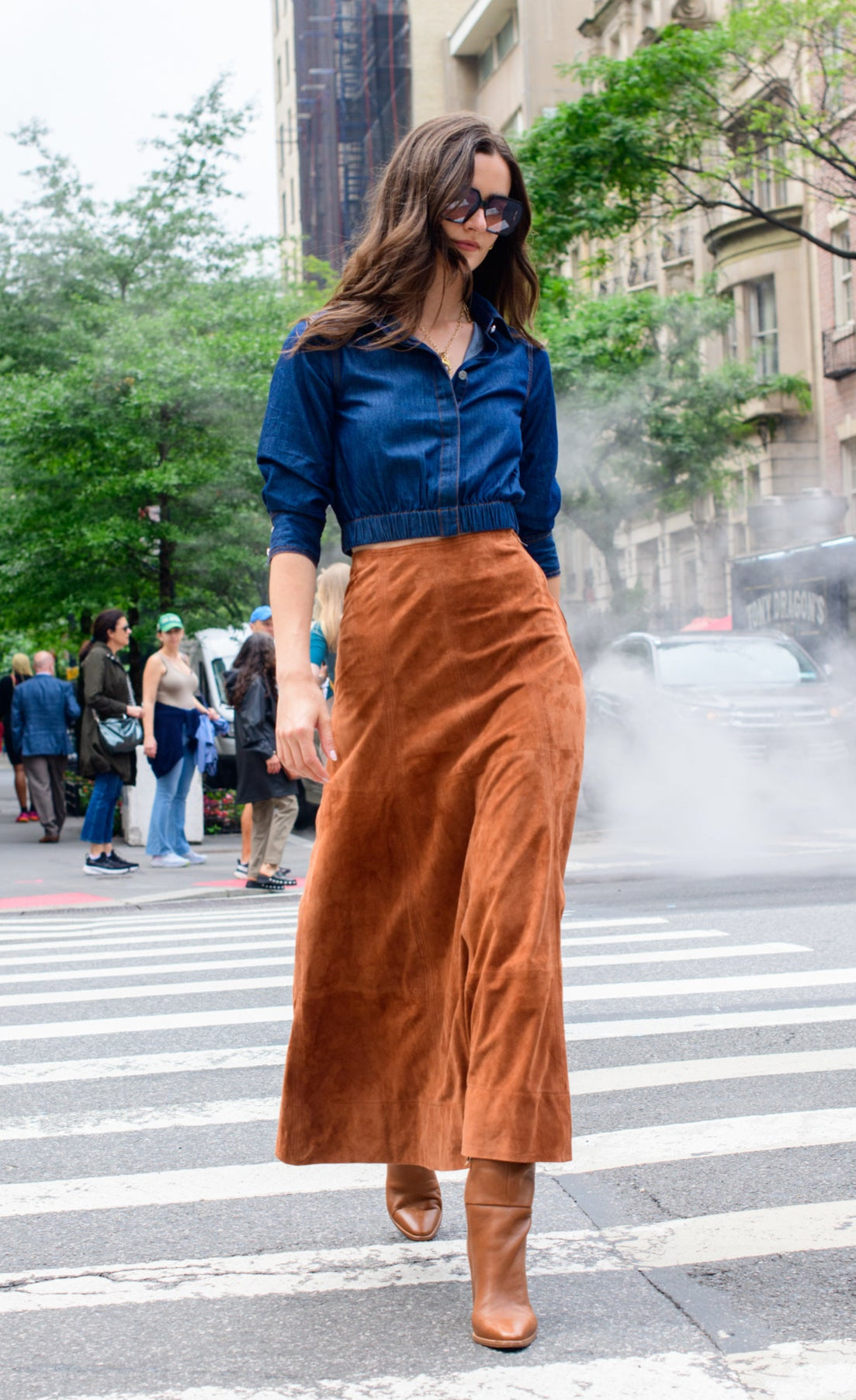 Carter Top in Denim