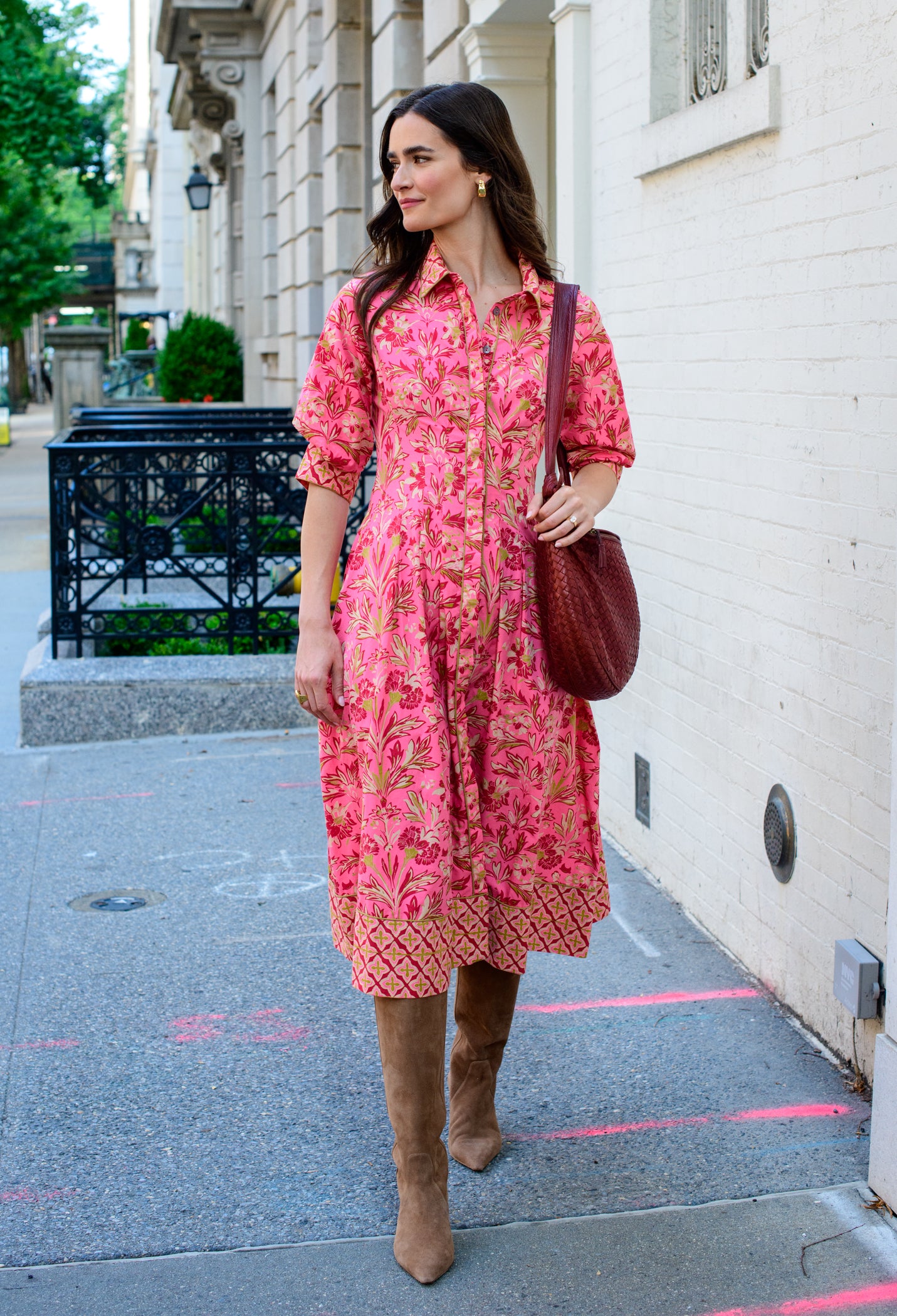 Carter Dress in Grandeur Cherry