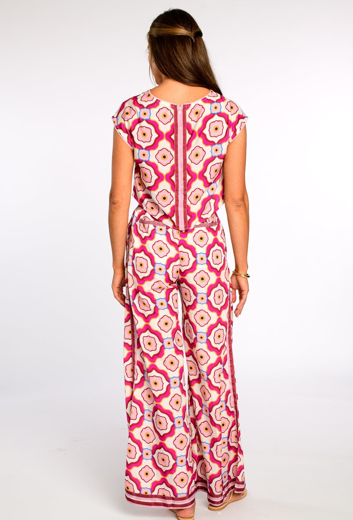 Presley Pants in Trellis Pink