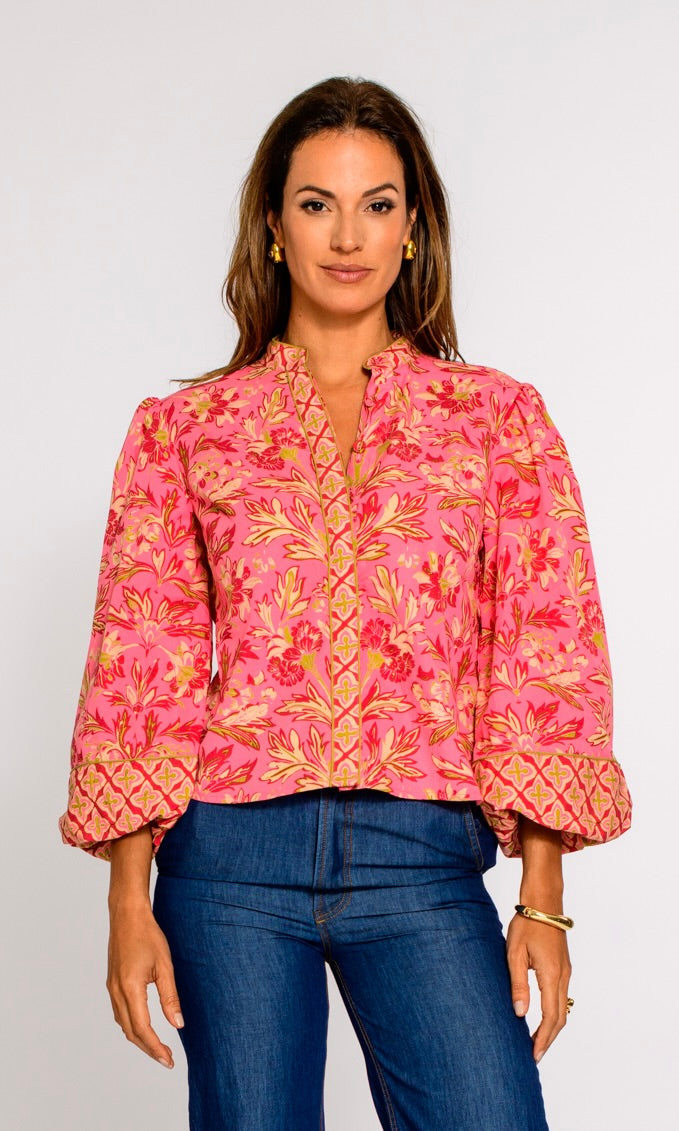 Emily Top in Grandeur Cherry
