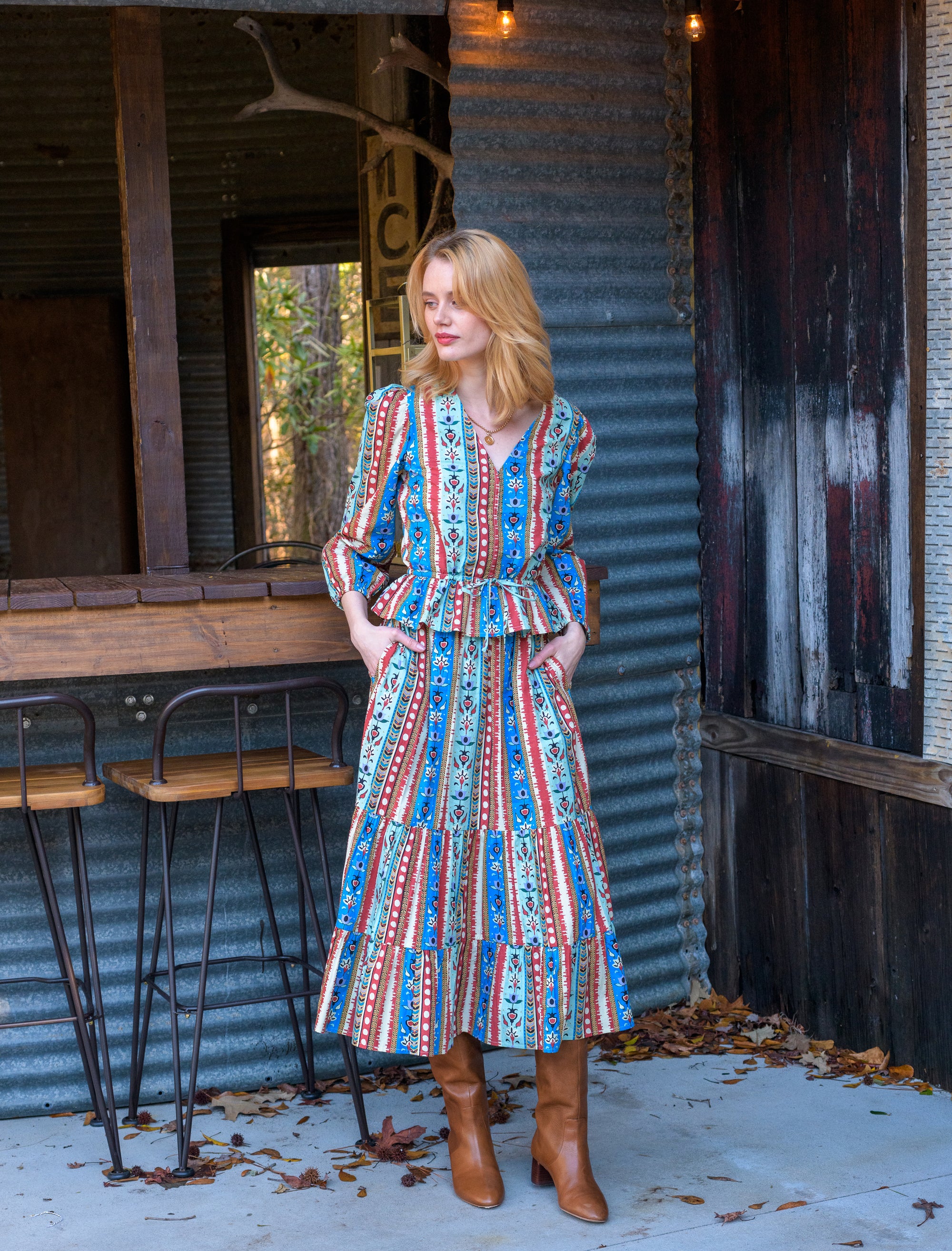 Sloane Top in Serape Stripe
