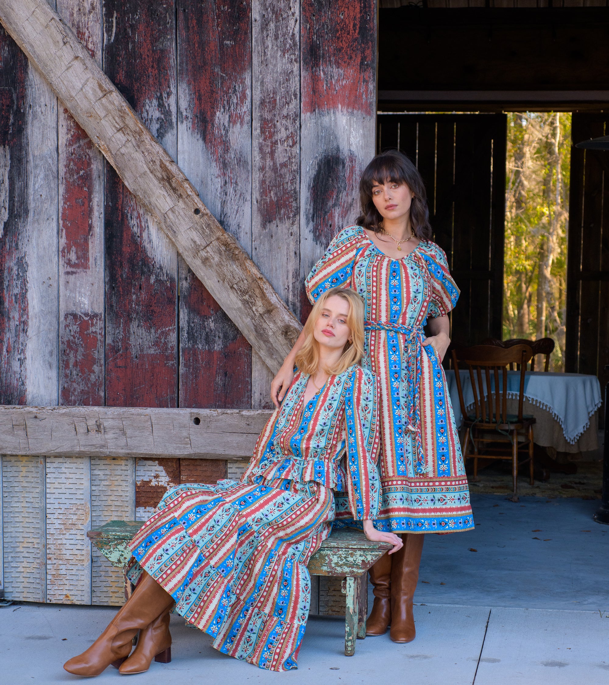 Sloane Top in Serape Stripe
